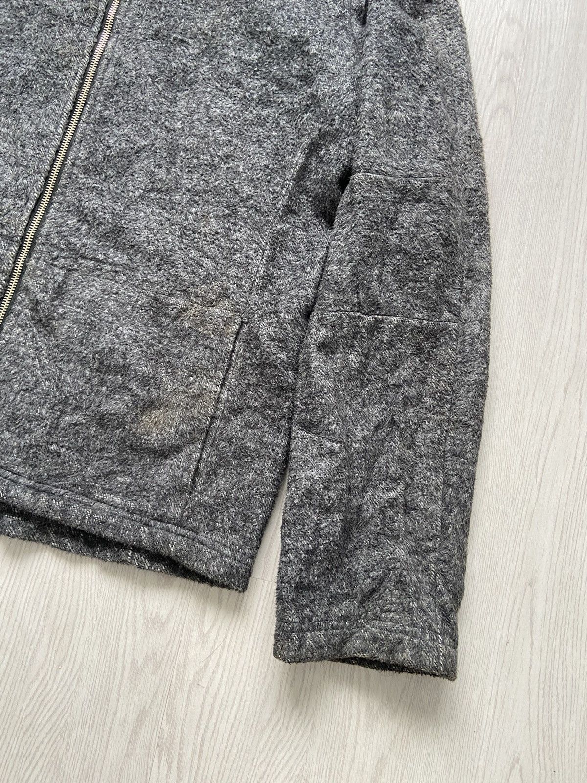 Full Count & Co. Vintage Full Count Wool Cotton Fleece Hoodie Jacket Size US M / EU 48-50 / 2 - 2 Thumbnail