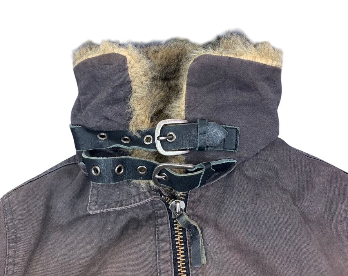 If Six Was Nine × Japanese Brand VINTAGE OZONE ROCKS FUR MINK COLAR BOMBER JACKET Size US S / EU 44-46 / 1 - 4 Thumbnail