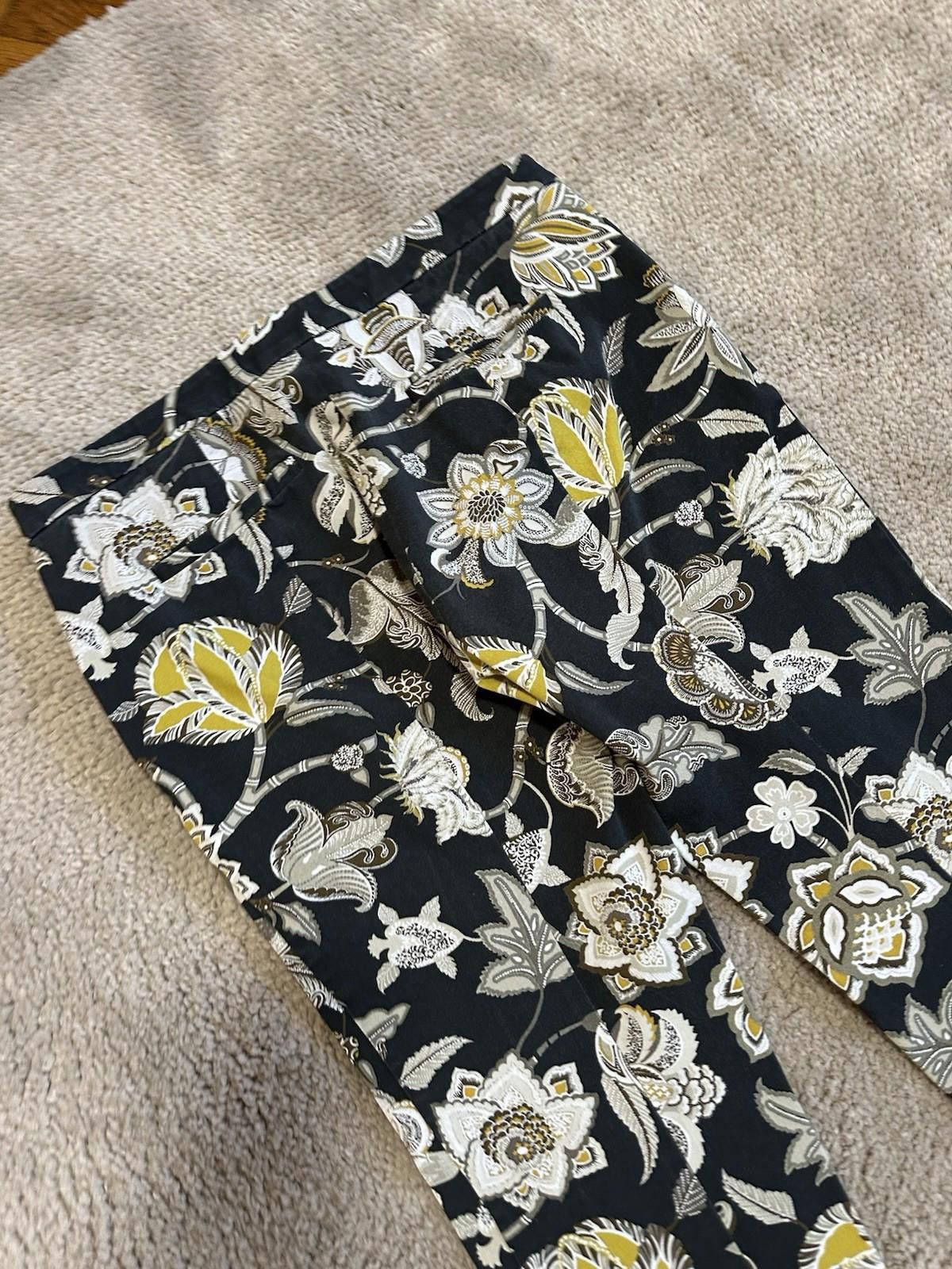 Etro Etro Black Floral Flare Leg Pants Size 44 Italian Size 42" / US 20 - 7 Thumbnail