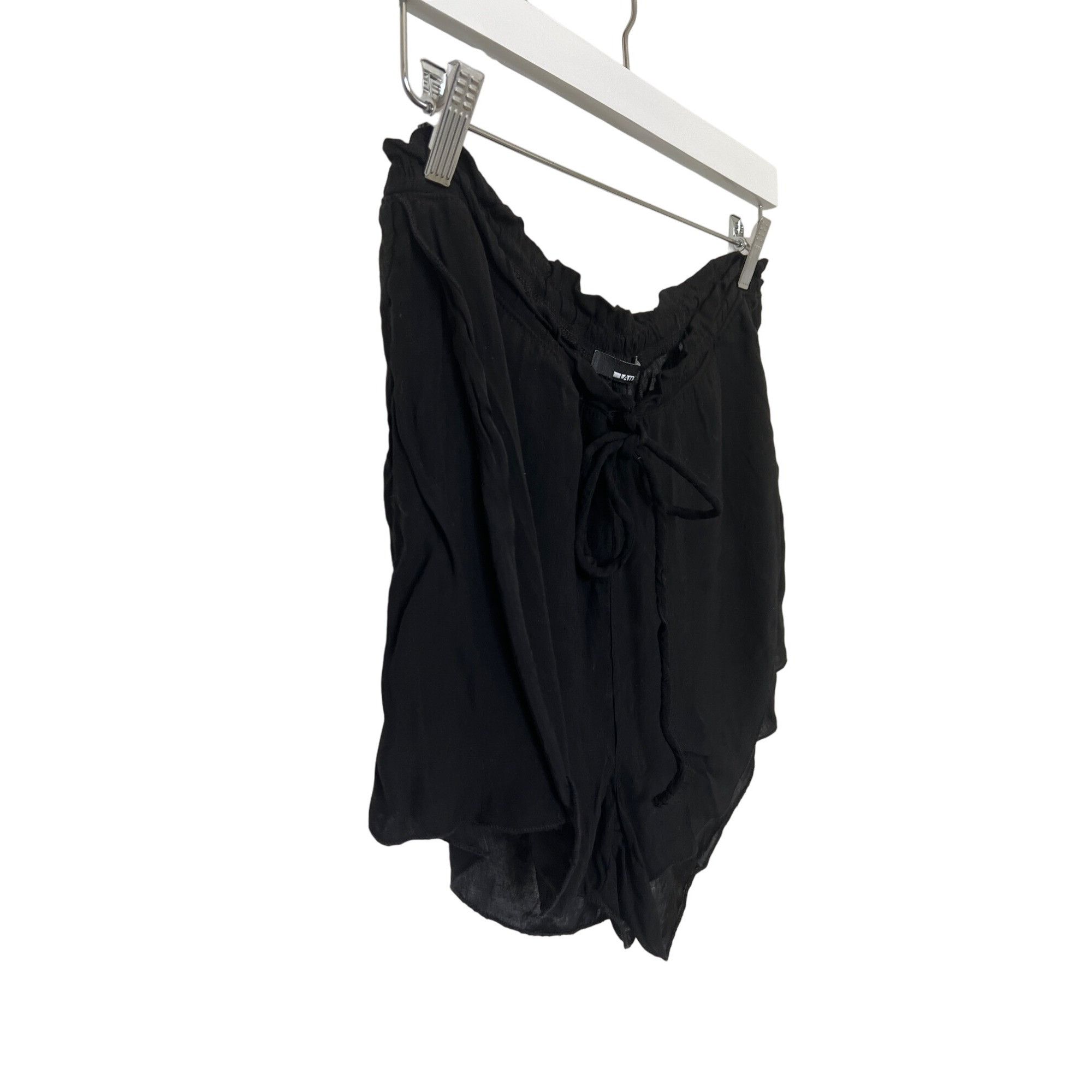 Other LA Made Black Flowy Drawstring Shorts With Pockets Size 28" / US 6 / IT 42 - 3 Thumbnail
