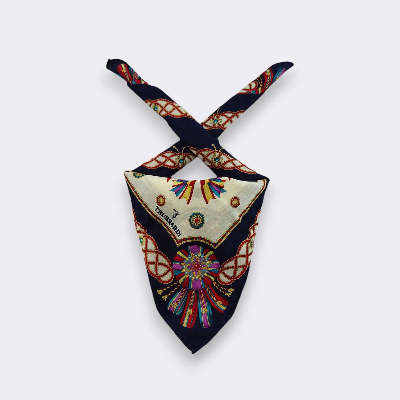 Trussardi Vintage Trussardi Handkerchief Neckerchief Bandana H031G Size ONE SIZE - 1 Thumbnail