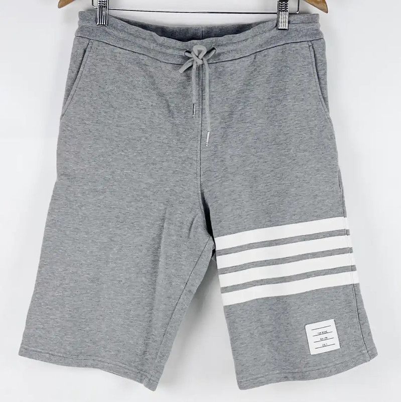 Thom Browne Thom Browne Gray Wool Men's Shorts 0089 Size US 34 / EU 50 - 1 Thumbnail