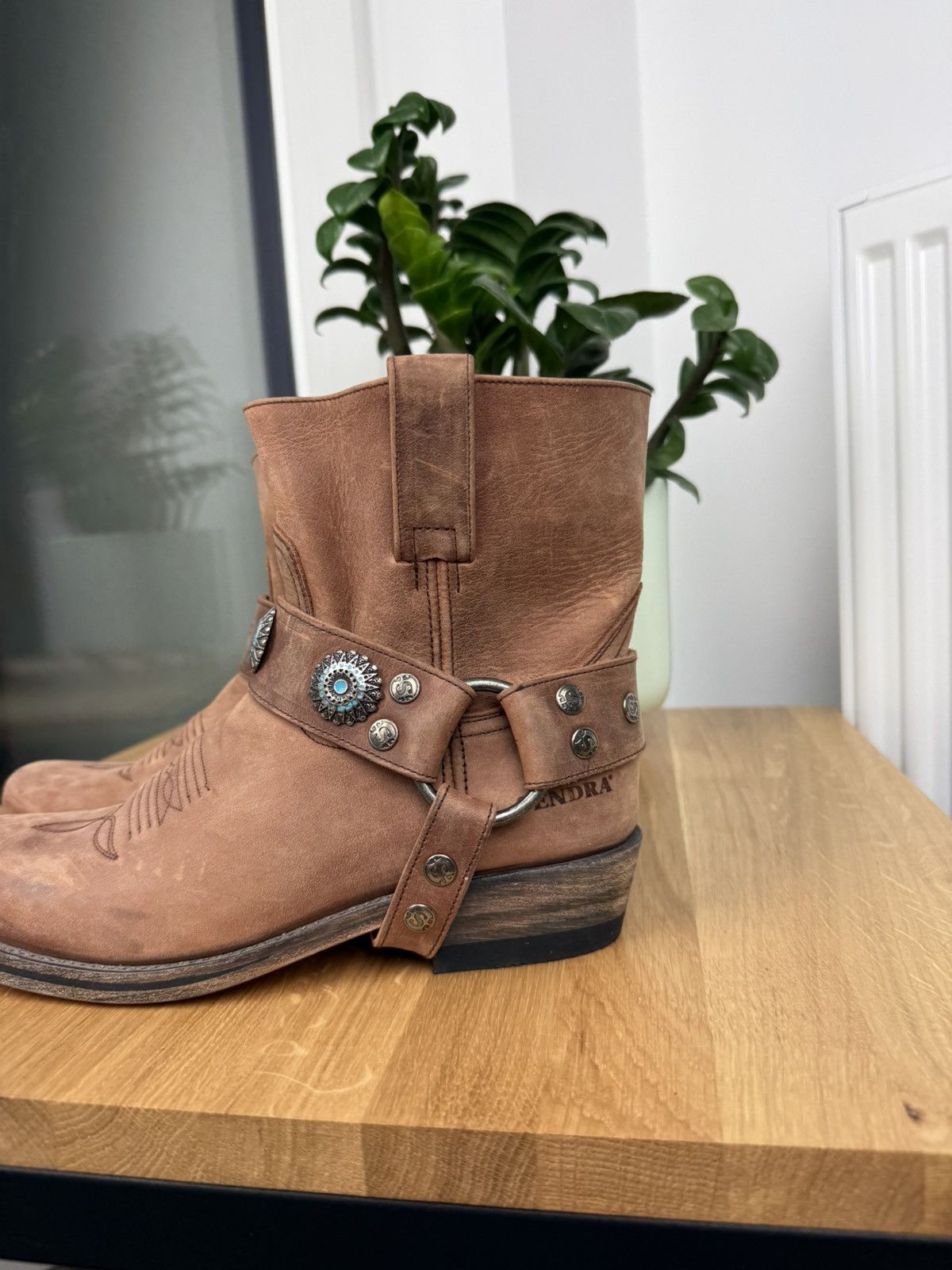 Sendra × Vintage Vintage Sendra Women’s Cowboy Leather Boots Size US 6 / IT 36 - 3 Thumbnail