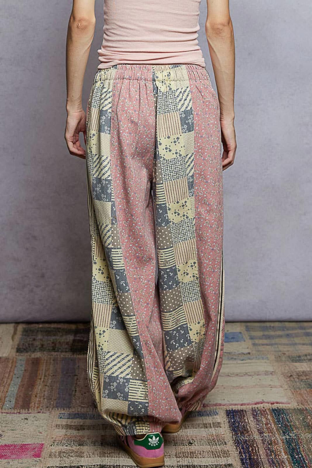 Other Printed Woven Contrast Band Trim Jogger Pants by POL Size 28" / US 6 / IT 42 - 12 Thumbnail