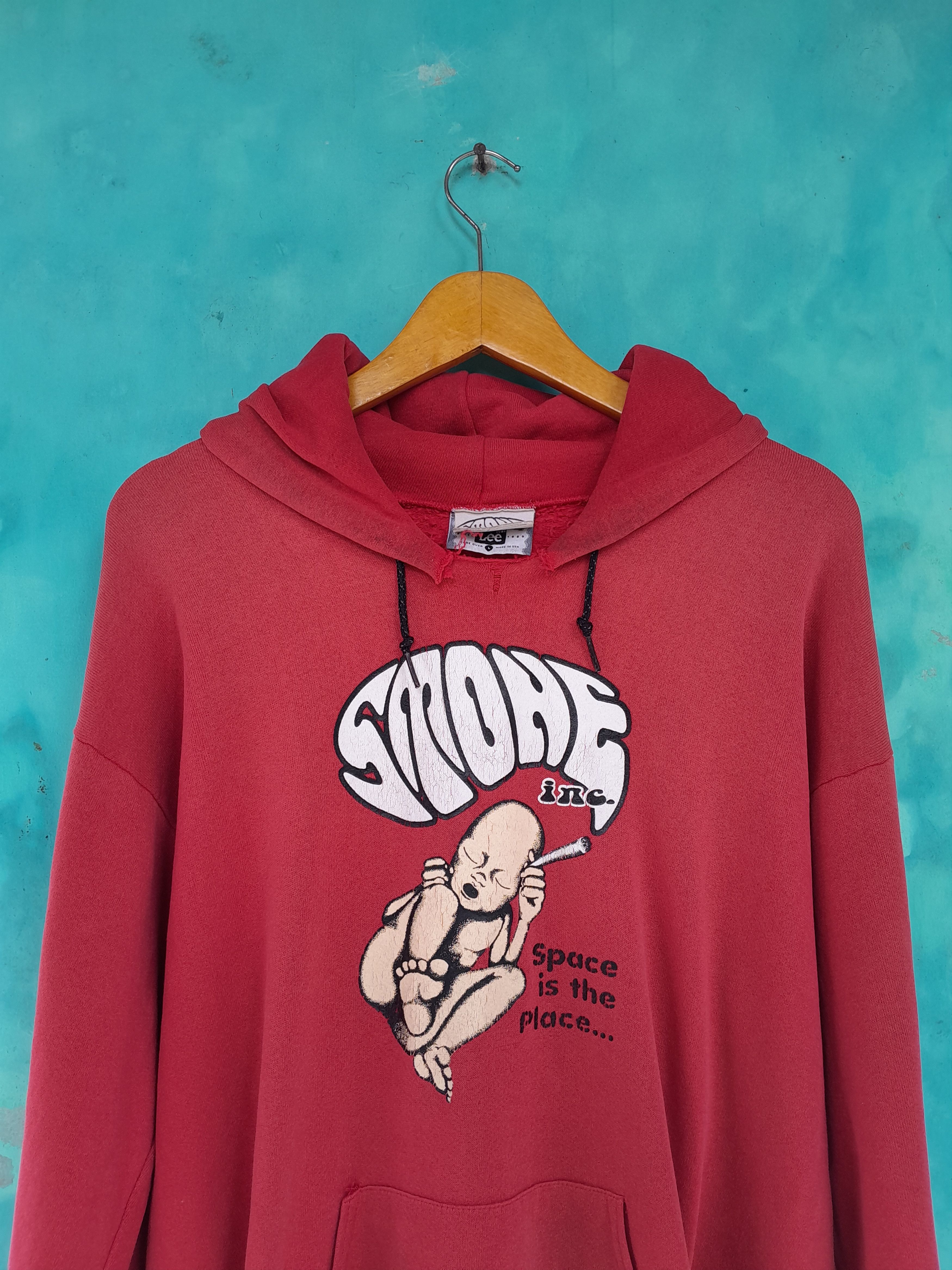 Vintage Vintage 90s STONE Baby Space is the Place Hoodies Size US L / EU 52-54 / 3 - 3 Thumbnail