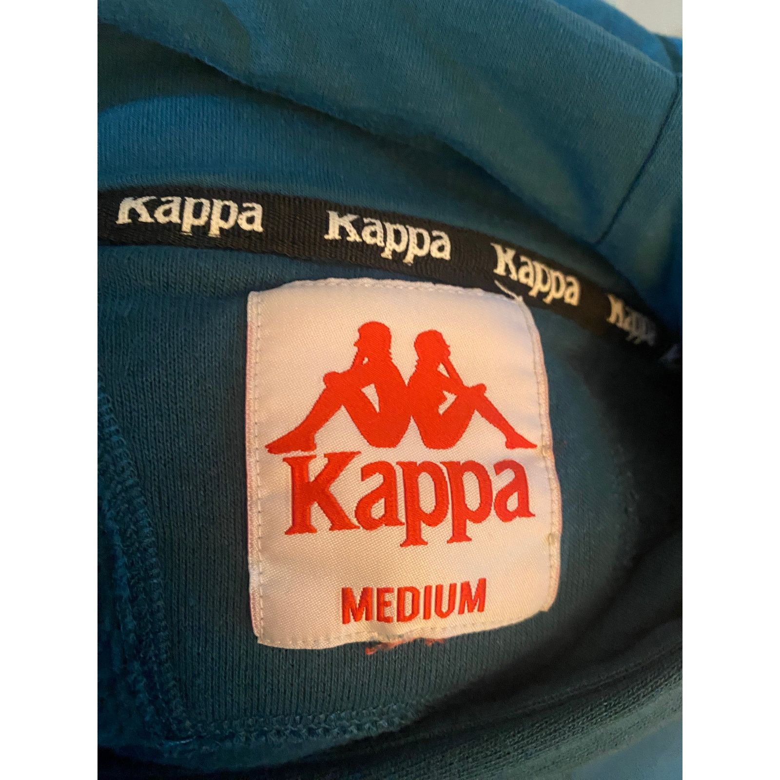 Kappa Kappa Hoodie Teal/ Pink size M 222 Banda Size US M / EU 48-50 / 2 - 2 Thumbnail