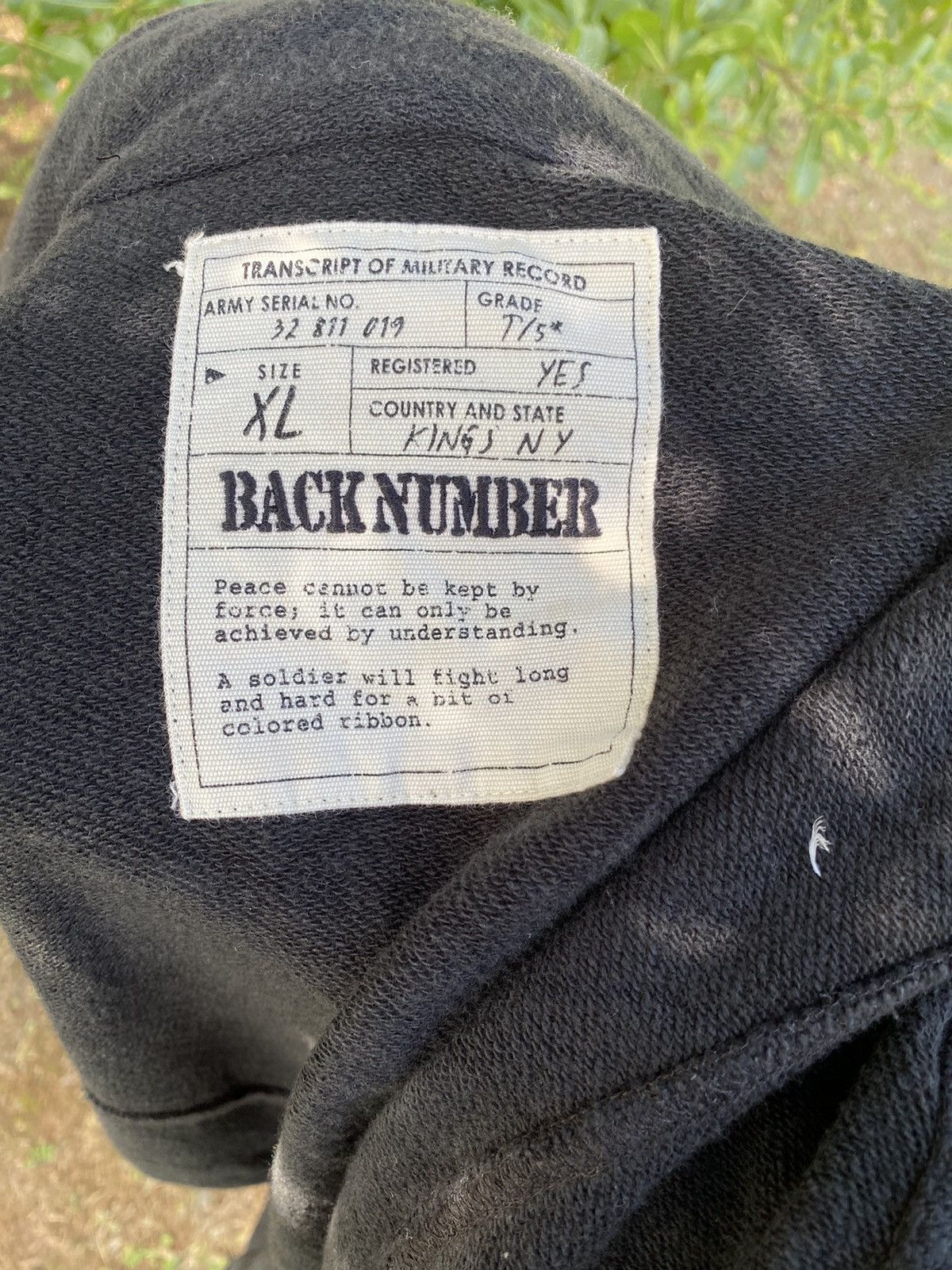 Other Military Jacket Back Number Size US XL / EU 56 / 4 - 8 Thumbnail