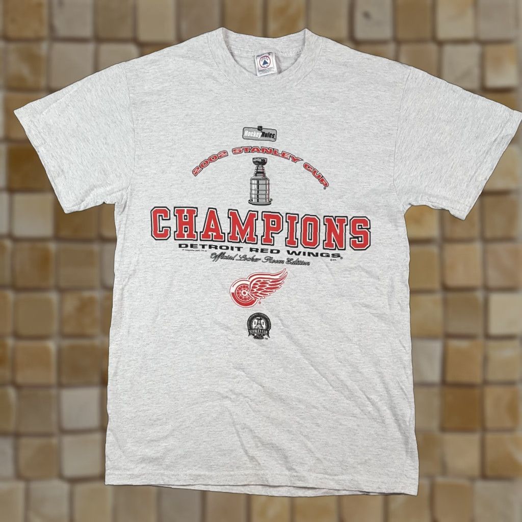 Delta VINTAGE Y2K Detroit Red Wings NHL T-Shirt Men Small Gray Ice Hockey Stanley Cup Retro Sports Size US S / EU 44-46 / 1 - 1 Thumbnail