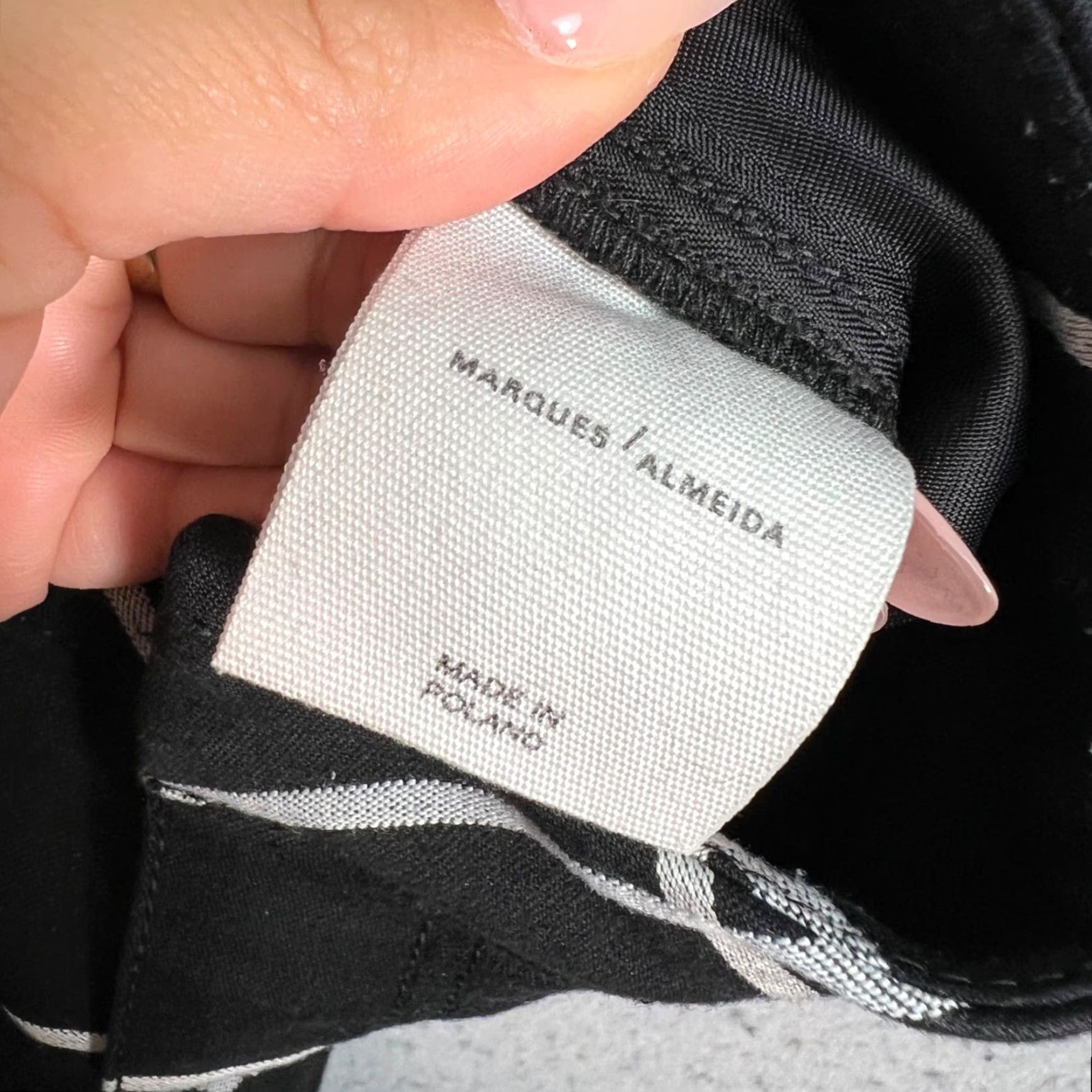 Vintage VINTAGE Marques Almeida Trousers Adult Womens Size 10 Black & White Checkered Pattern Flared Inseam 26in Womens Size ONE SIZE - 4 Thumbnail