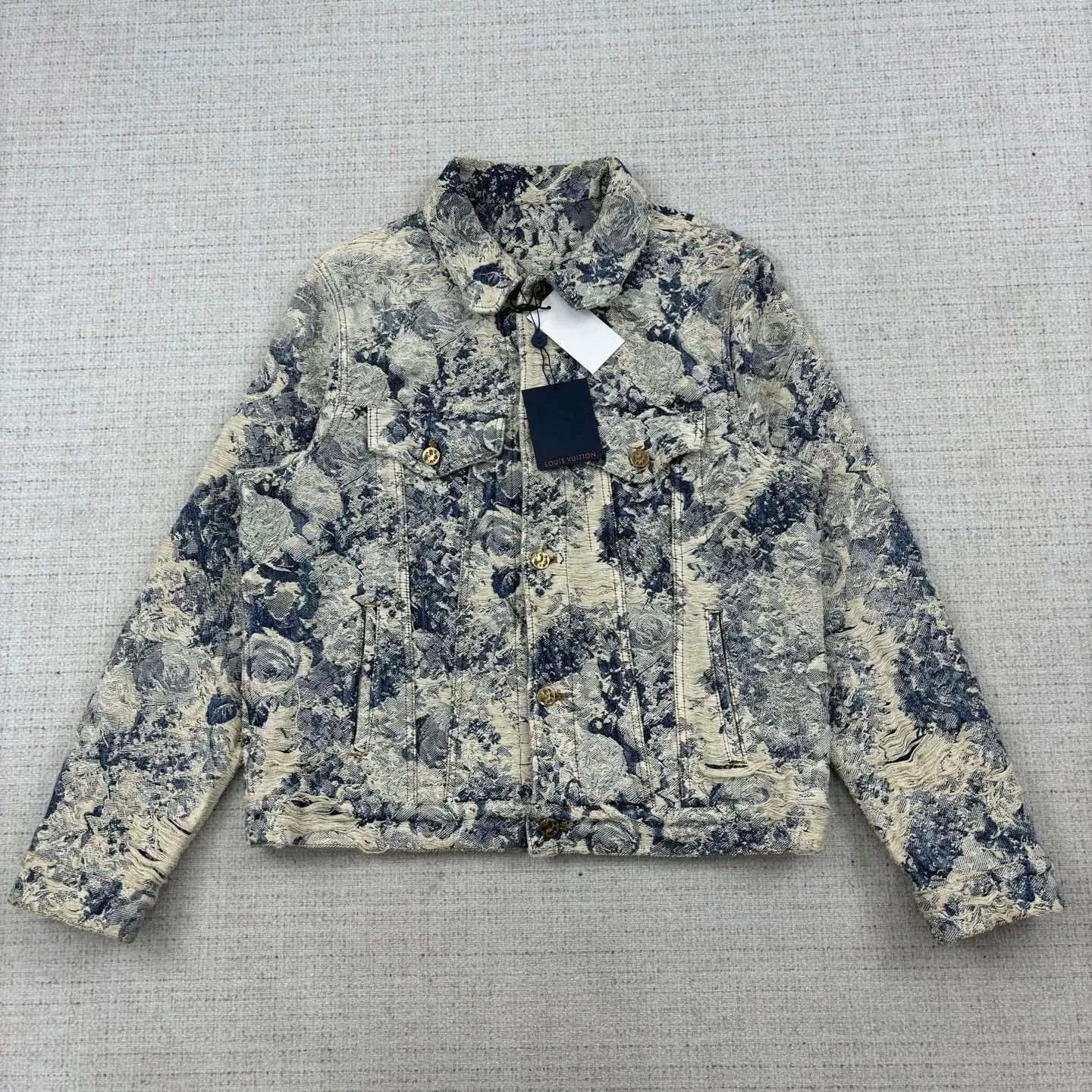 Louis Vuitton Louis Vuitton FW22 Floral Denim Jacket Size US L / EU 52-54 / 3 - 1 Thumbnail