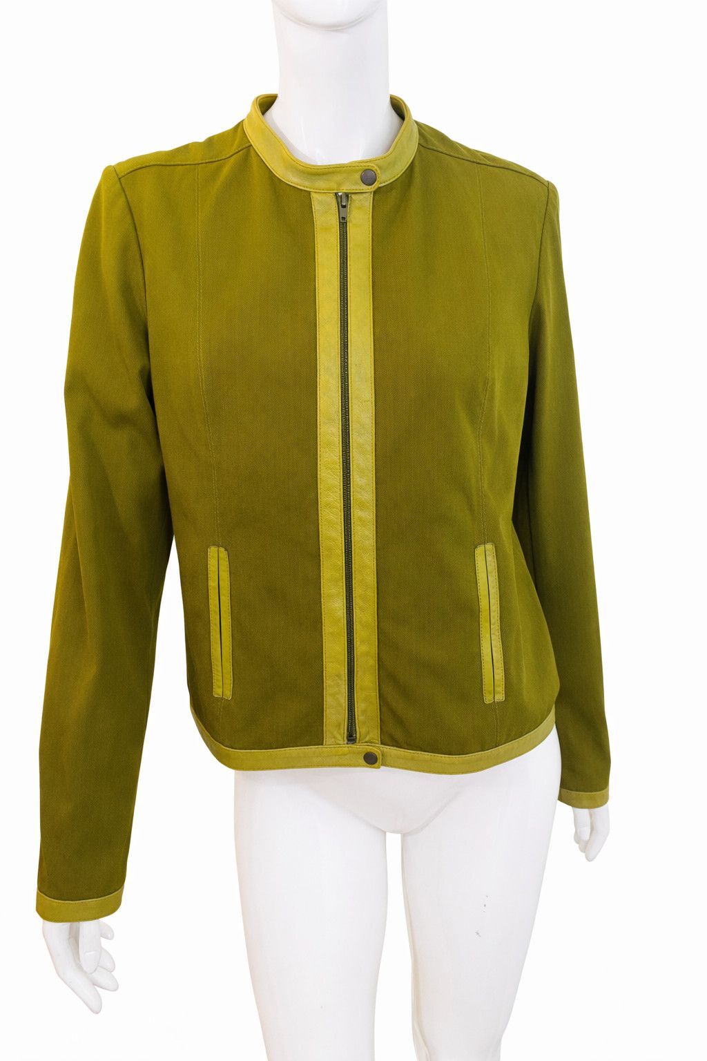 plein sud Plein Sud Paris Olive Military OD Green Trim Jacket - Large Size L / US 10 / IT 46 - 6 Thumbnail