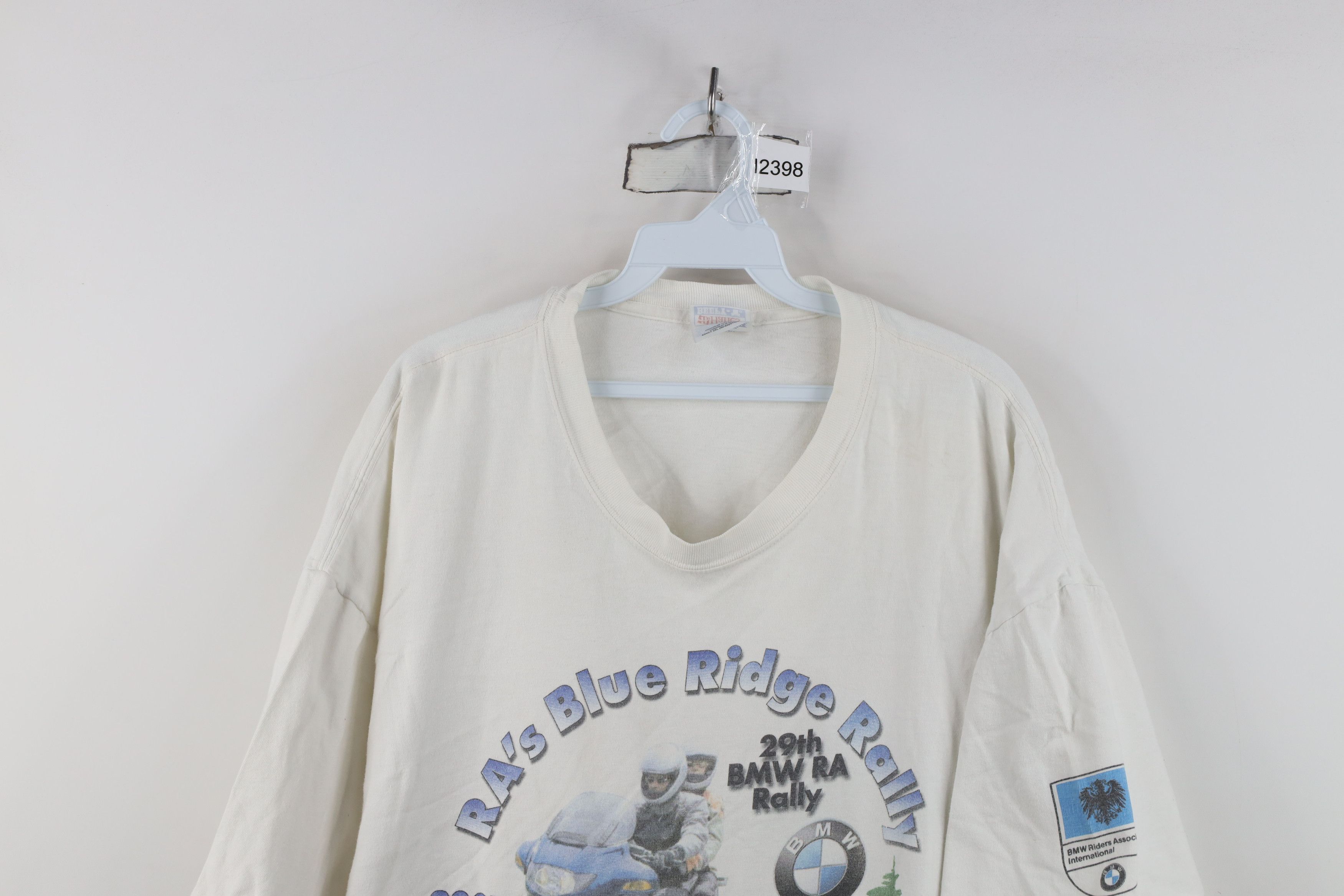 Vintage Vintage Y2K 2001 Spell BMW Motorcycle Rally T-Shirt White Size US XXL / EU 58 / 5 - 2 Thumbnail
