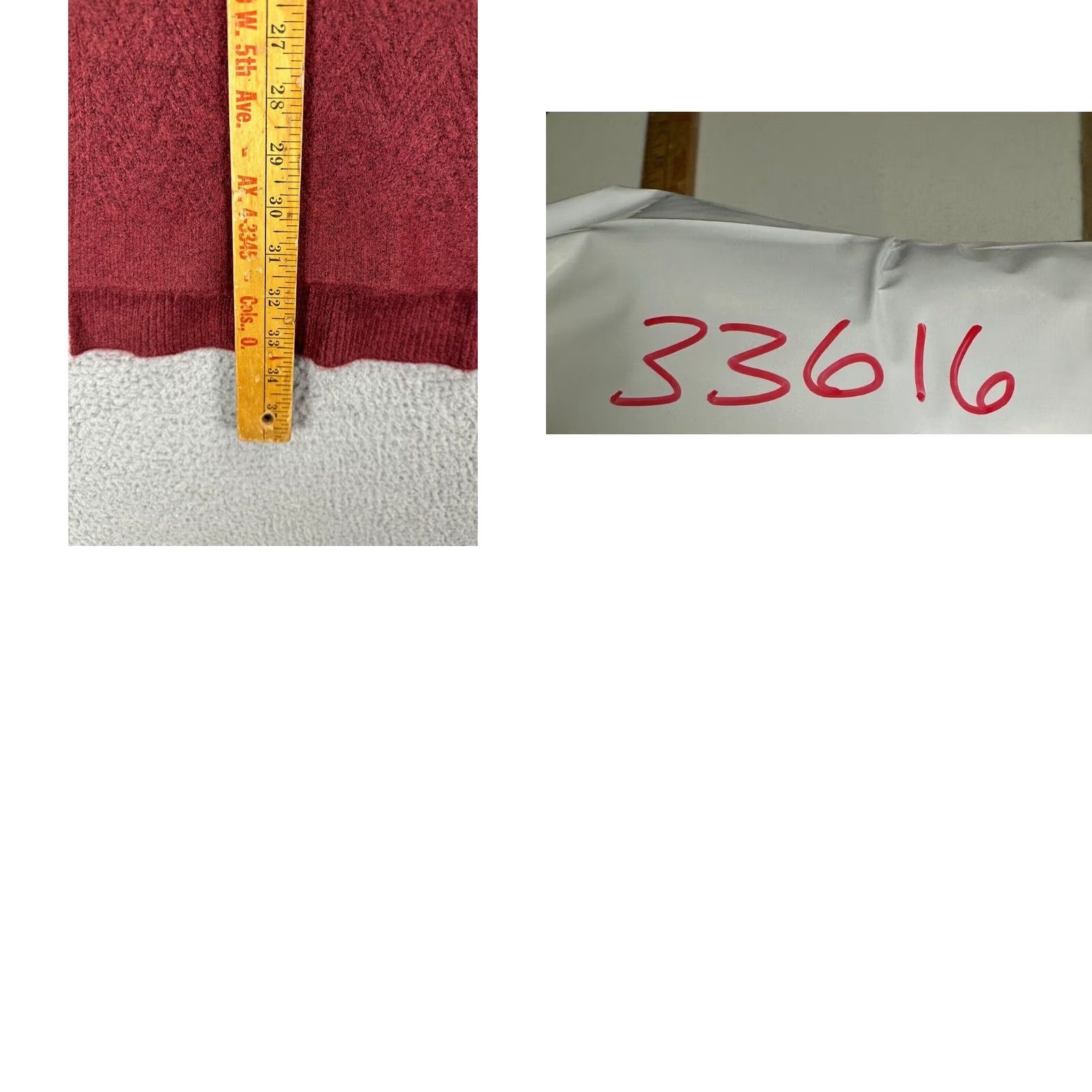 Vintage Chico's Sweater Womens Medium Red V-Neck Pullover Knit Wool Blend Nylon Spandex Acrylic Polyester Raglan Long Sleeve Size M / US 6-8 / IT 42-44 - 8 Thumbnail