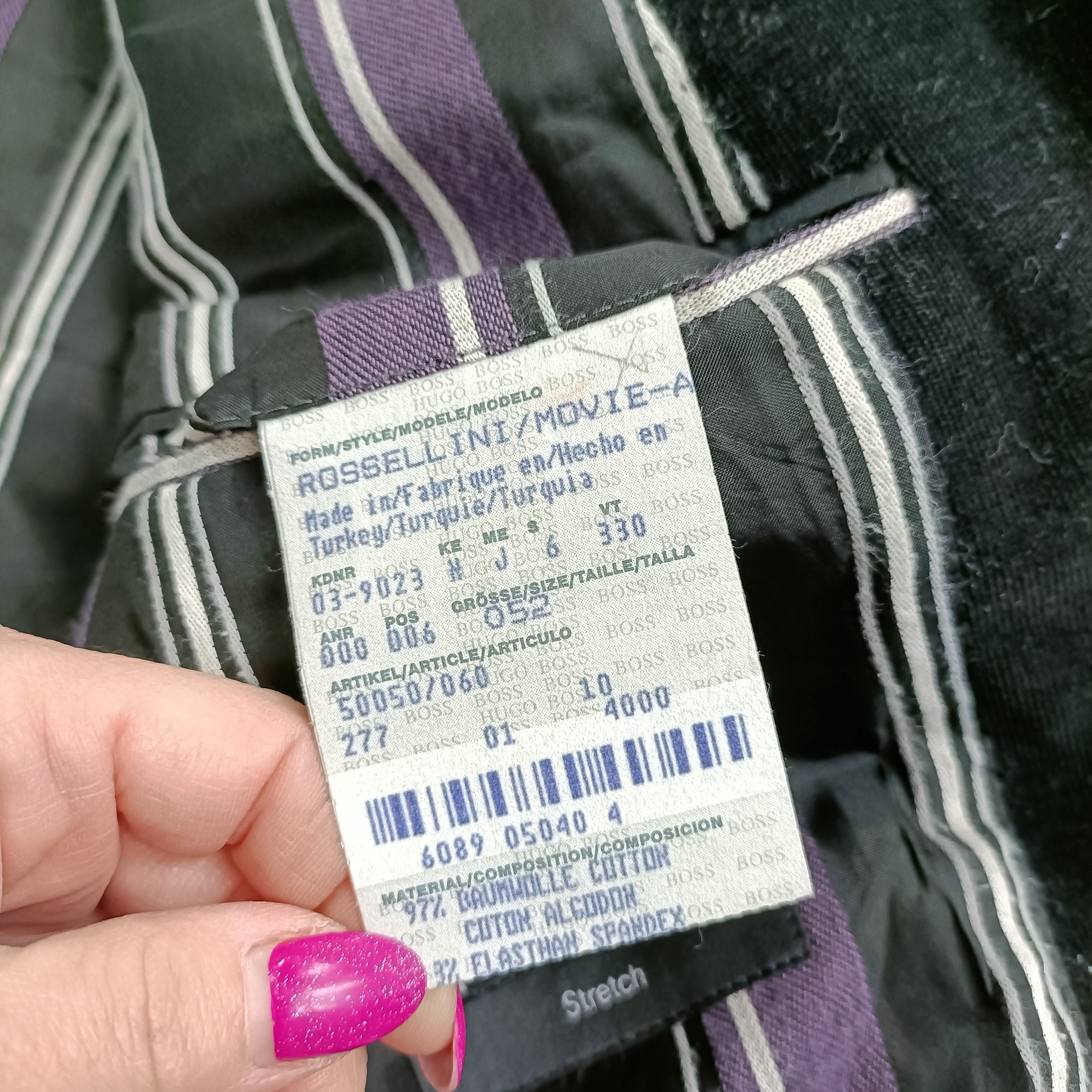 Hugo Boss Men's Black Cotton Sport Jacket Blazer ! size 52 Size US L / EU 52-54 / 3 - 8 Thumbnail