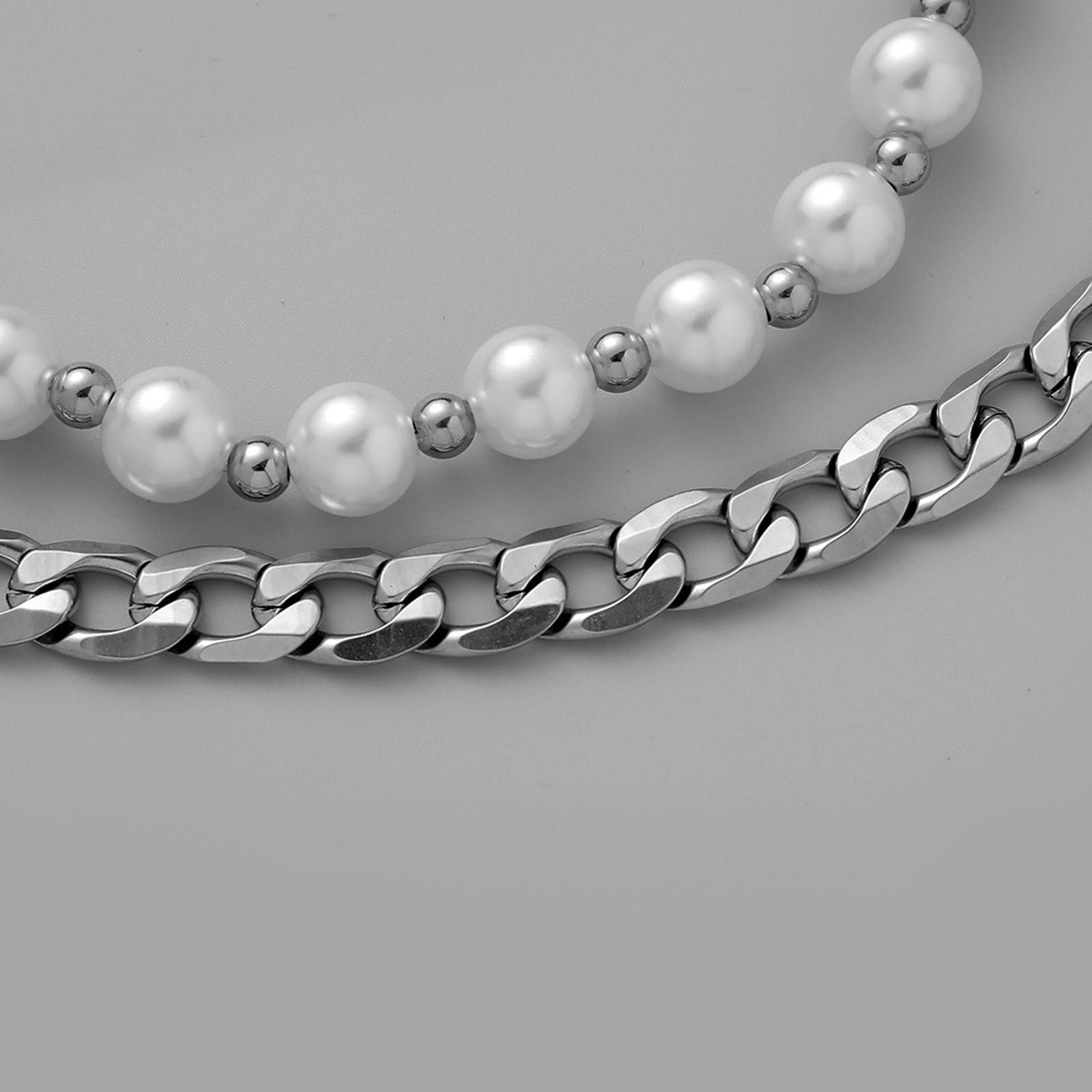 Other Pearl Double Layered Necklace Size ONE SIZE - 2 Thumbnail