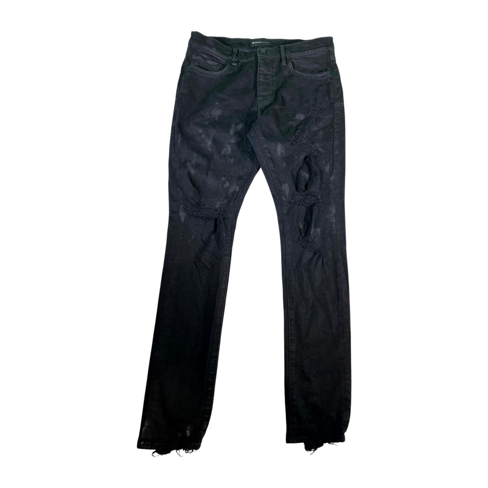 Purple Brand Purple Brand "Splatter" Black Jeans Size US 31 - 1 Thumbnail