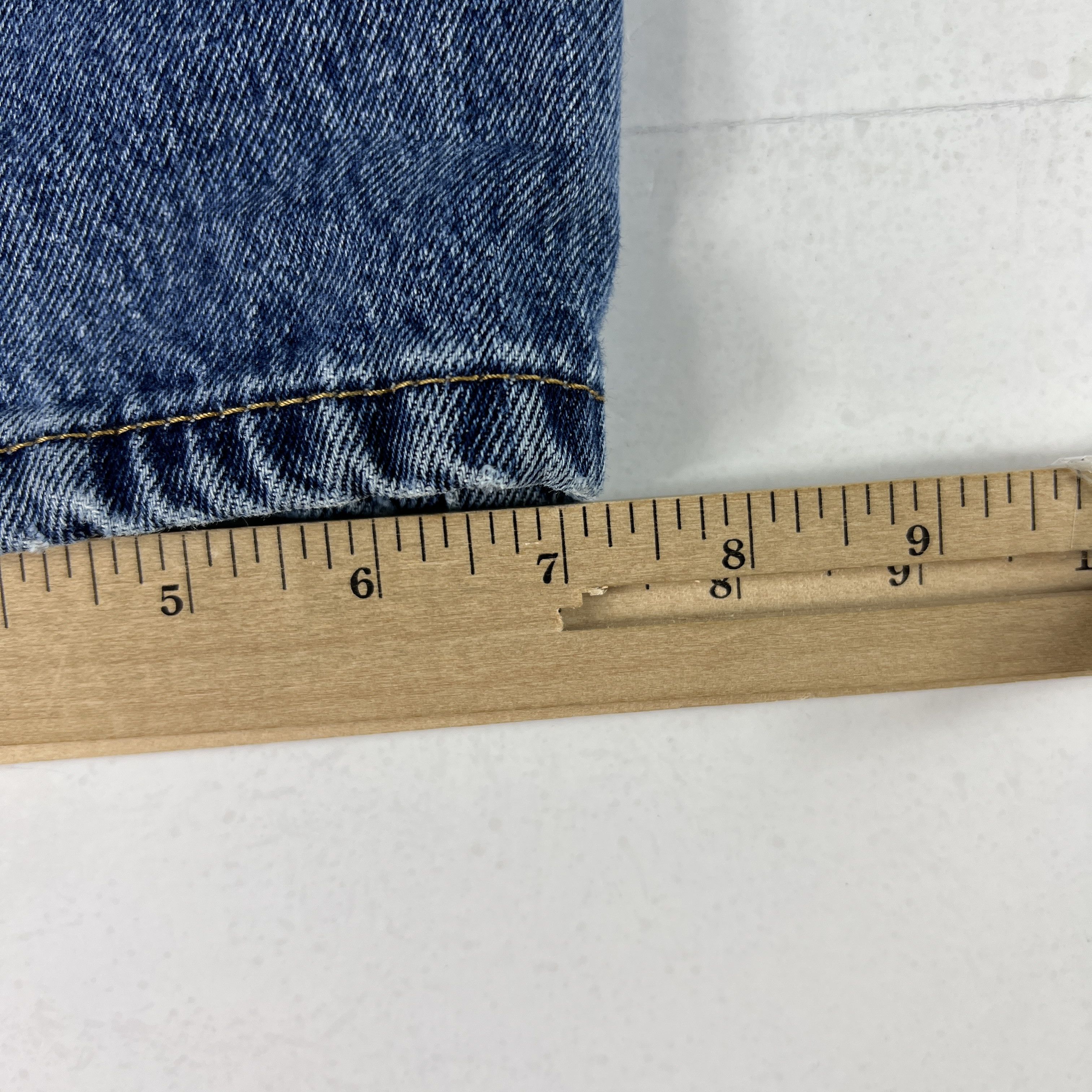 Levi's Levi's Jeans 505 Regular Straight Blue Faded Cotton Denim Size US 36 / EU 52 - 17 Thumbnail
