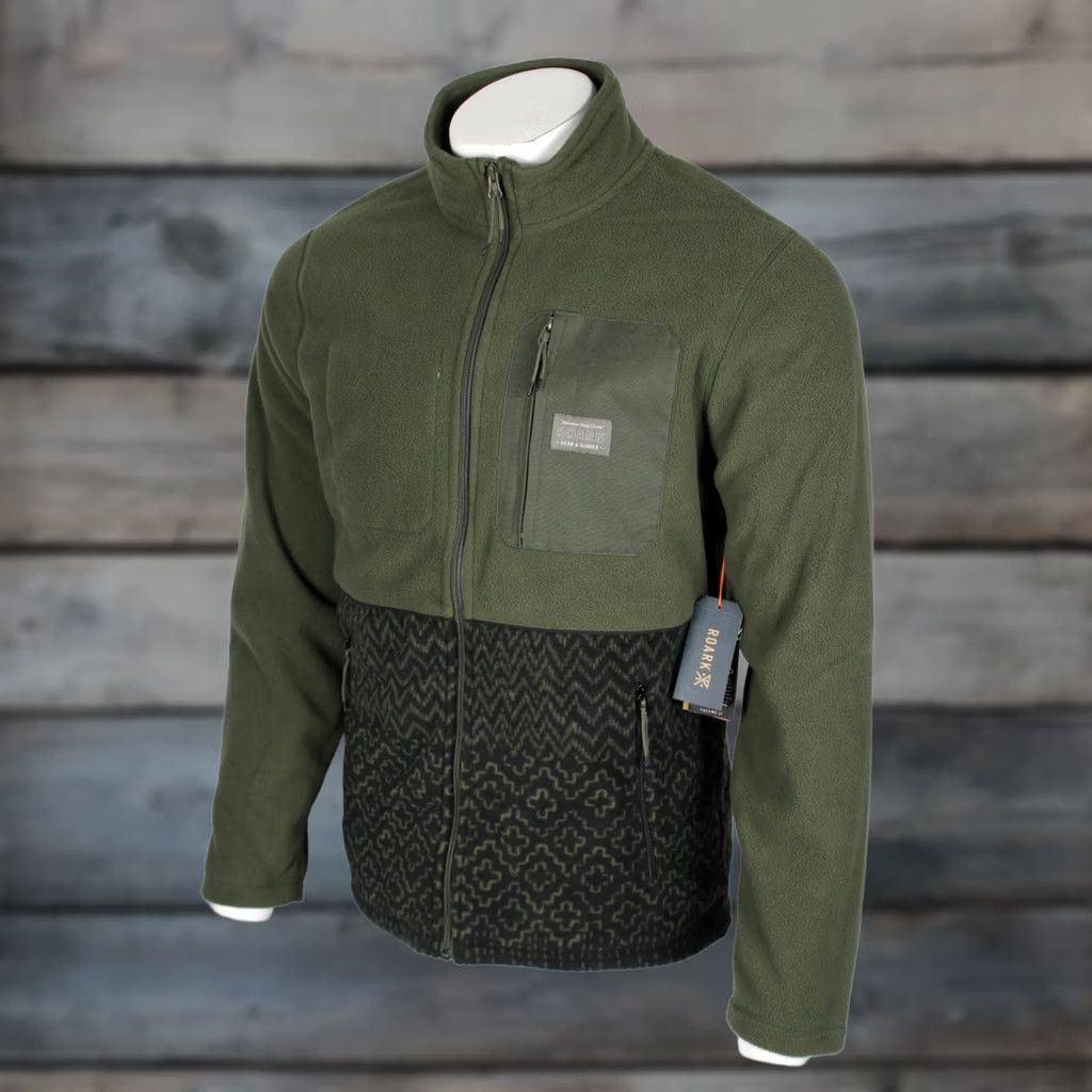 Roark Roark Men's Landfall Fleece Pullover M Medium Military Sashiko RF277 Jacket Size US M / EU 48-50 / 2 - 1 Thumbnail