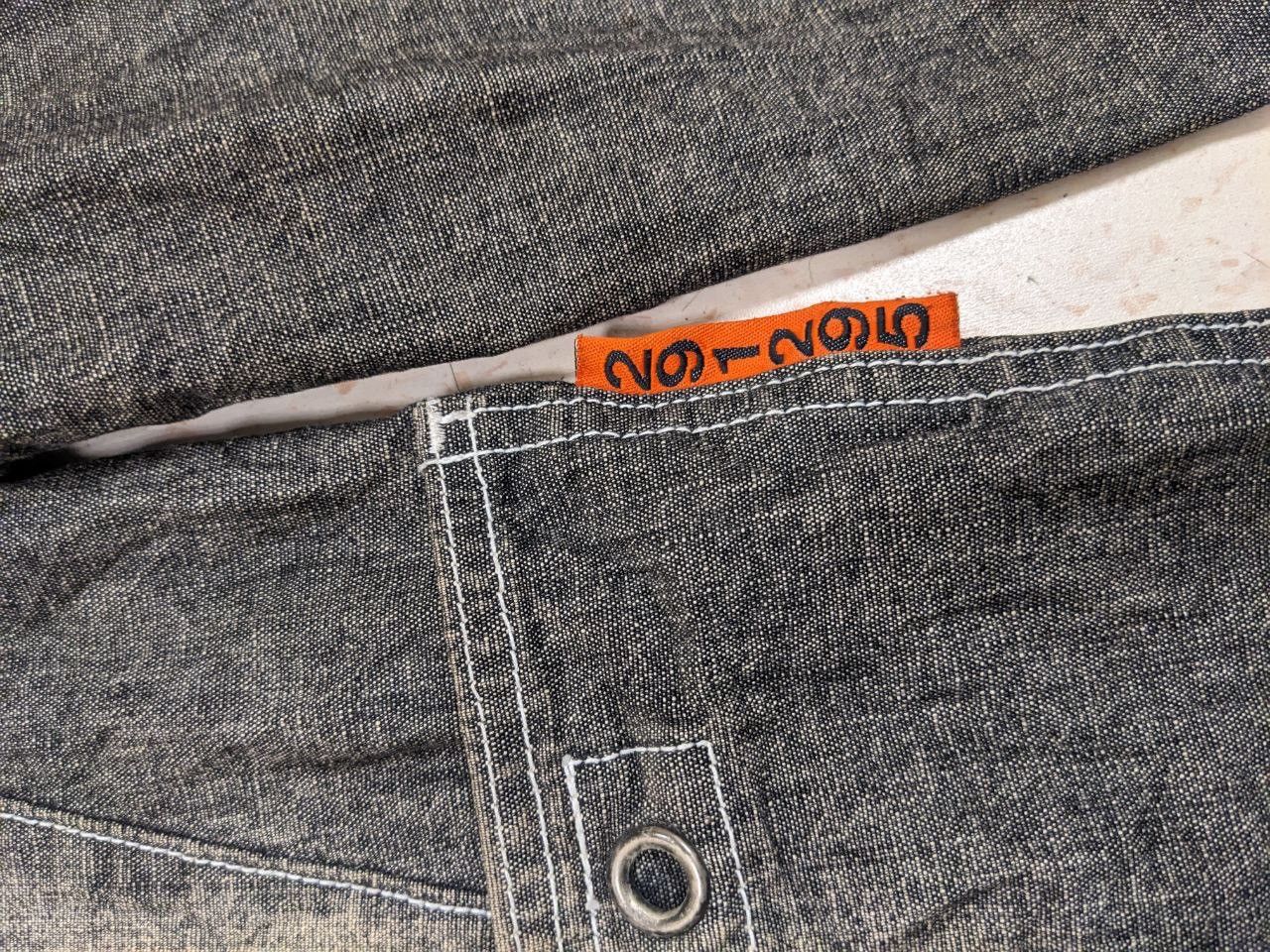 Issey Miyake VINTAGE 291925 HOMME DENIM WORK SUN FADED BUTTON UP SHIRT Size US S / EU 44-46 / 1 - 9 Thumbnail