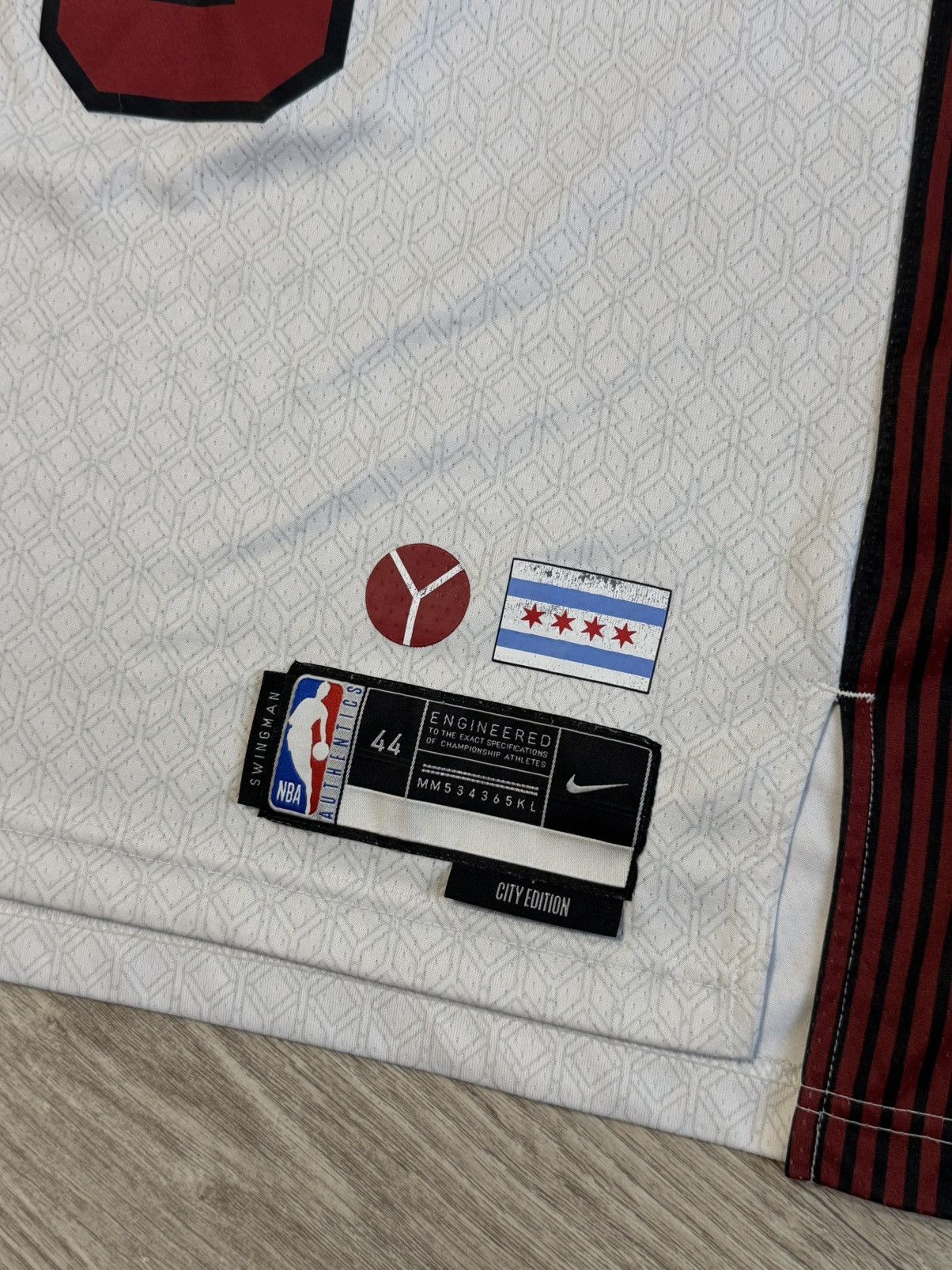 Nike 🔷Authentic Nike NBA Chicago Bulls City Edition LaVine Jersey Size US M / EU 48-50 / 2 - 2 Thumbnail