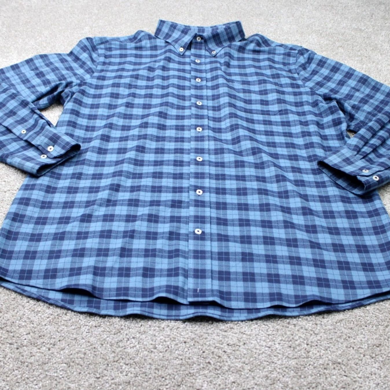 Southern Tide Southern Tide Shirt Mens 2XL XXL Blue Intercoastal Nylon Stretch Long Sleeve Button-Up Plaid Ch I Blue Mens 2XL XXL Shirt Size US XXL / EU 58 / 5 - 3 Thumbnail