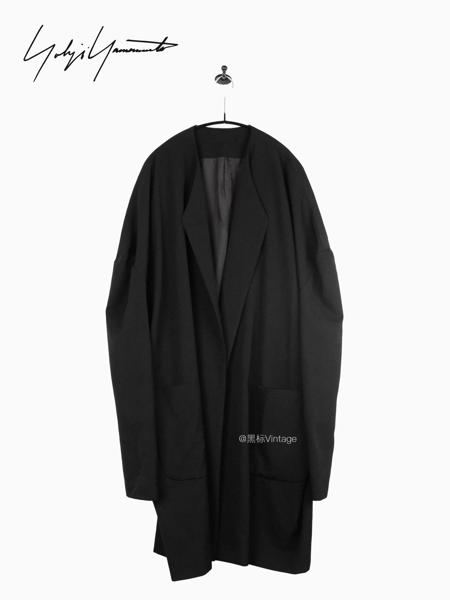 Yohji Yamamoto Yohji Yamamoto 20AW Vintage Squid Collarless Coat 9/10 Size US M / EU 48-50 / 2 - 1 Thumbnail