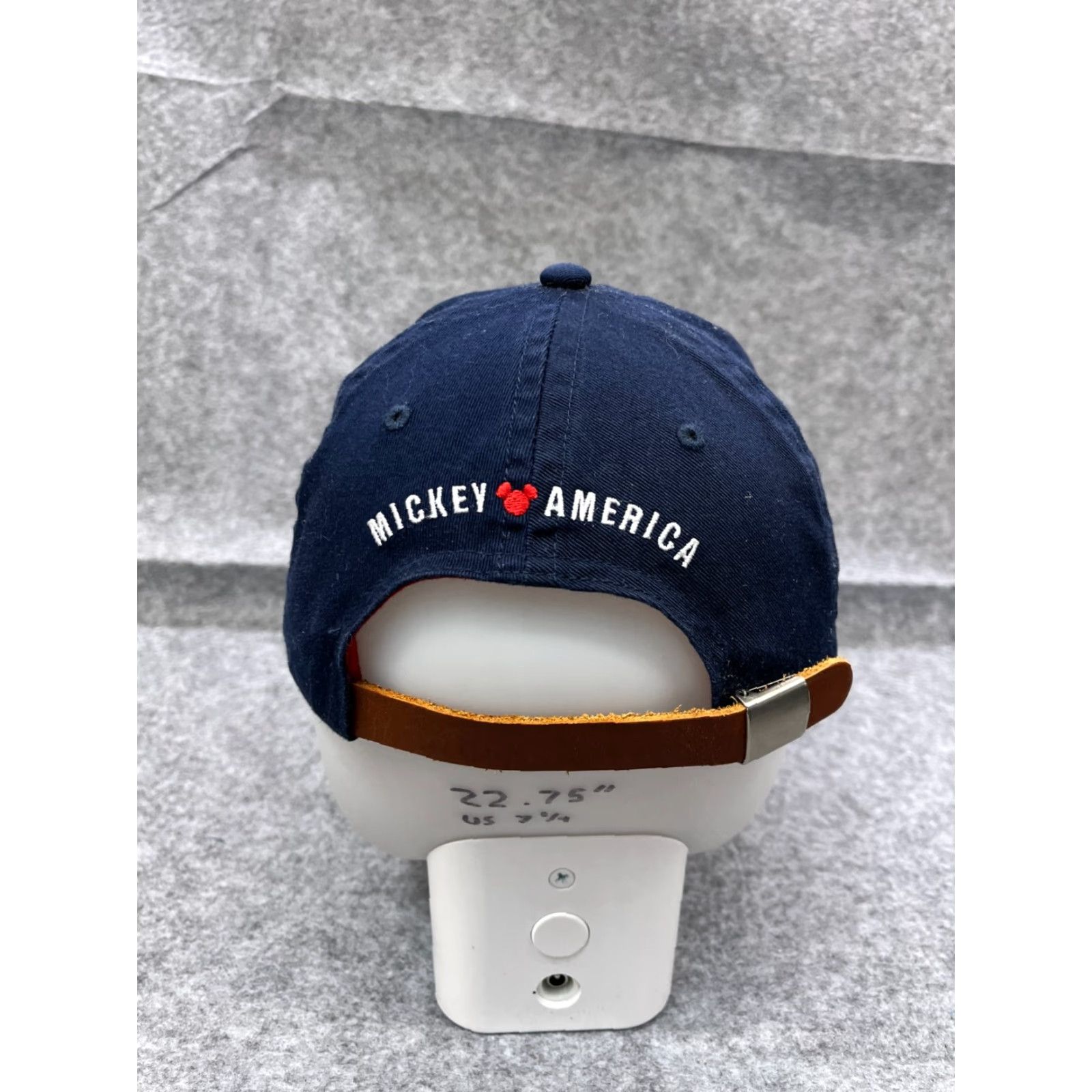 Disney VINTAGE Disney Mickey World Hat Cap Strap Back Adult Blue 100% Cotton Baseball Cap Unisex Adults Adjustable Twill, USA, 80s 90s Mickey Mouse Mens Size ONE SIZE - 6 Thumbnail