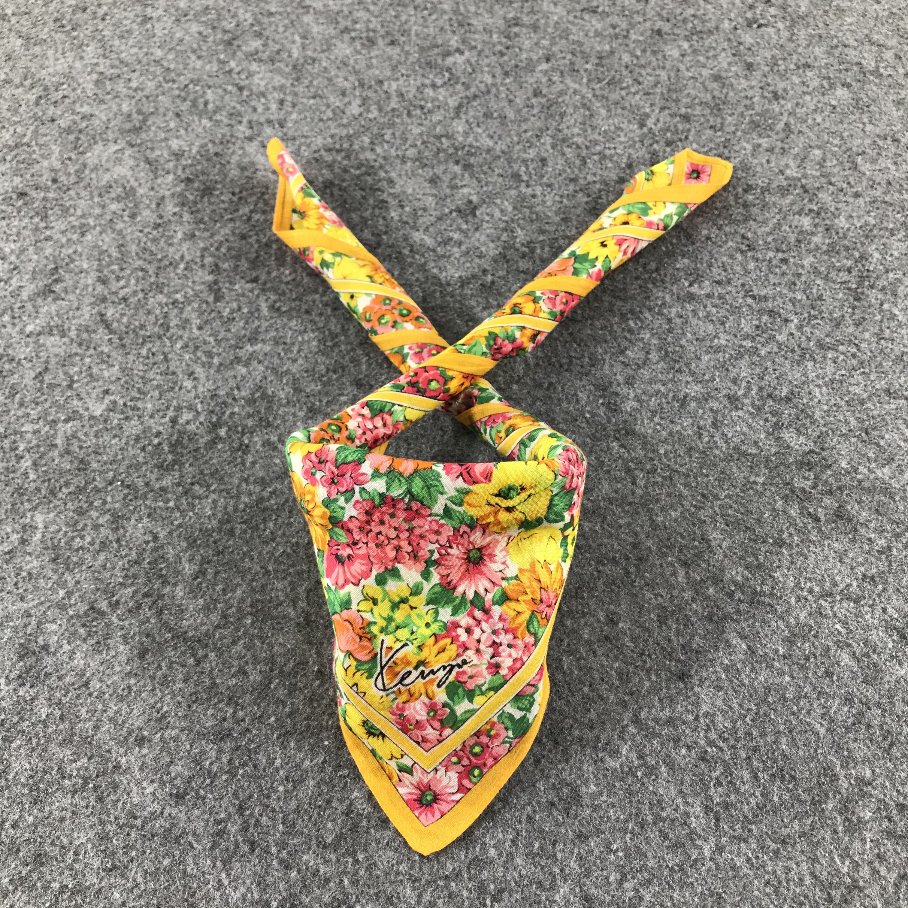 Kenzo Kenzo Floral Handkerchief Neckerchief Bandana H116 Size ONE SIZE - 2 Thumbnail