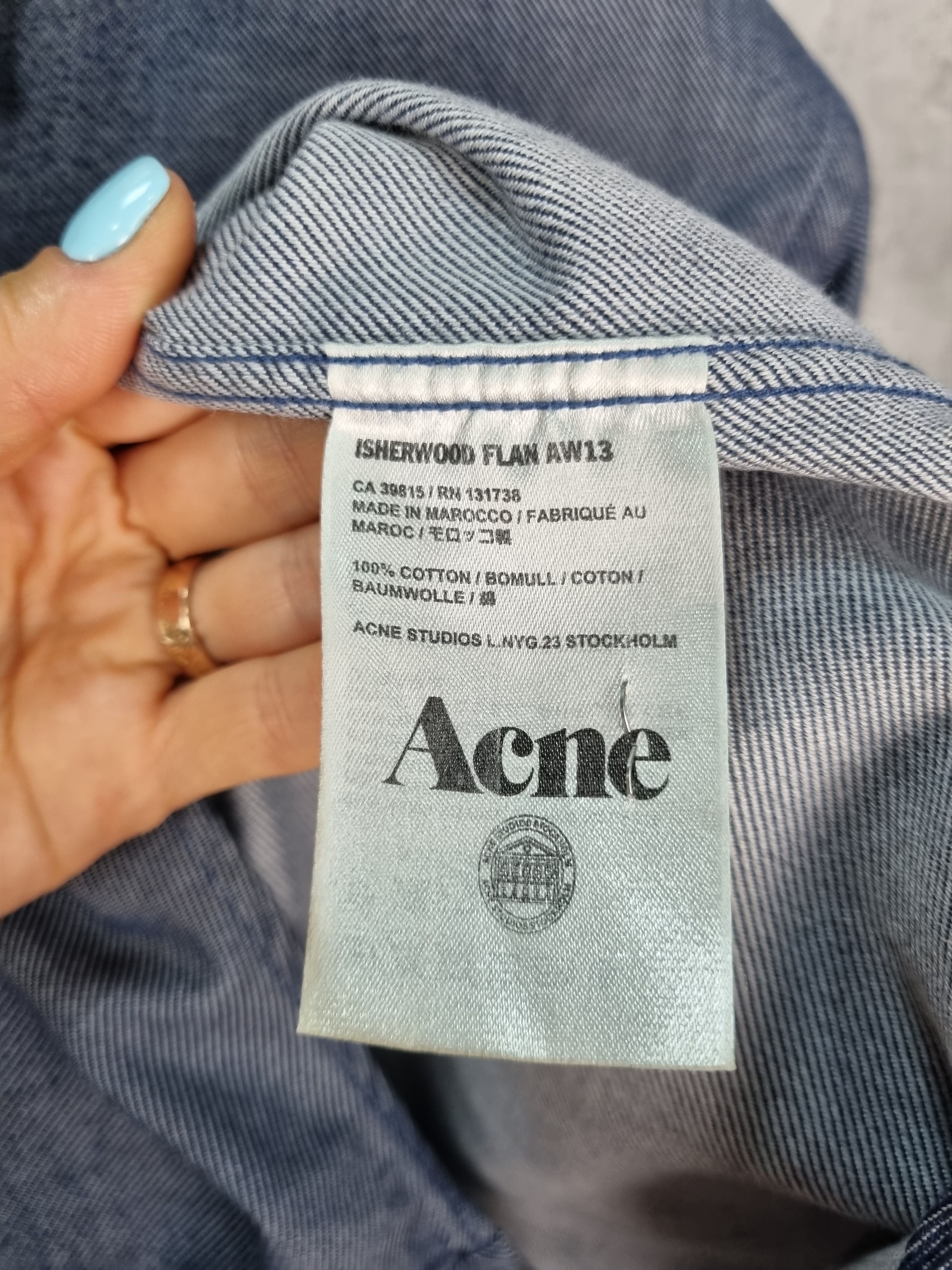Acne Studios Acne Studios Isherwood Flan AW 13 Classic FitFaded Shirt Size US M / EU 48-50 / 2 - 8 Thumbnail
