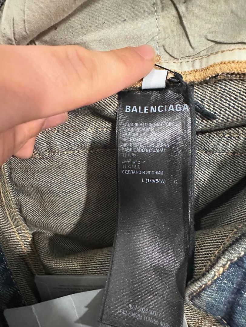 Balenciaga Balenciaga SS23 Dark Distressed Rhinestone Denim Size US 34 / EU 50 - 21 Thumbnail