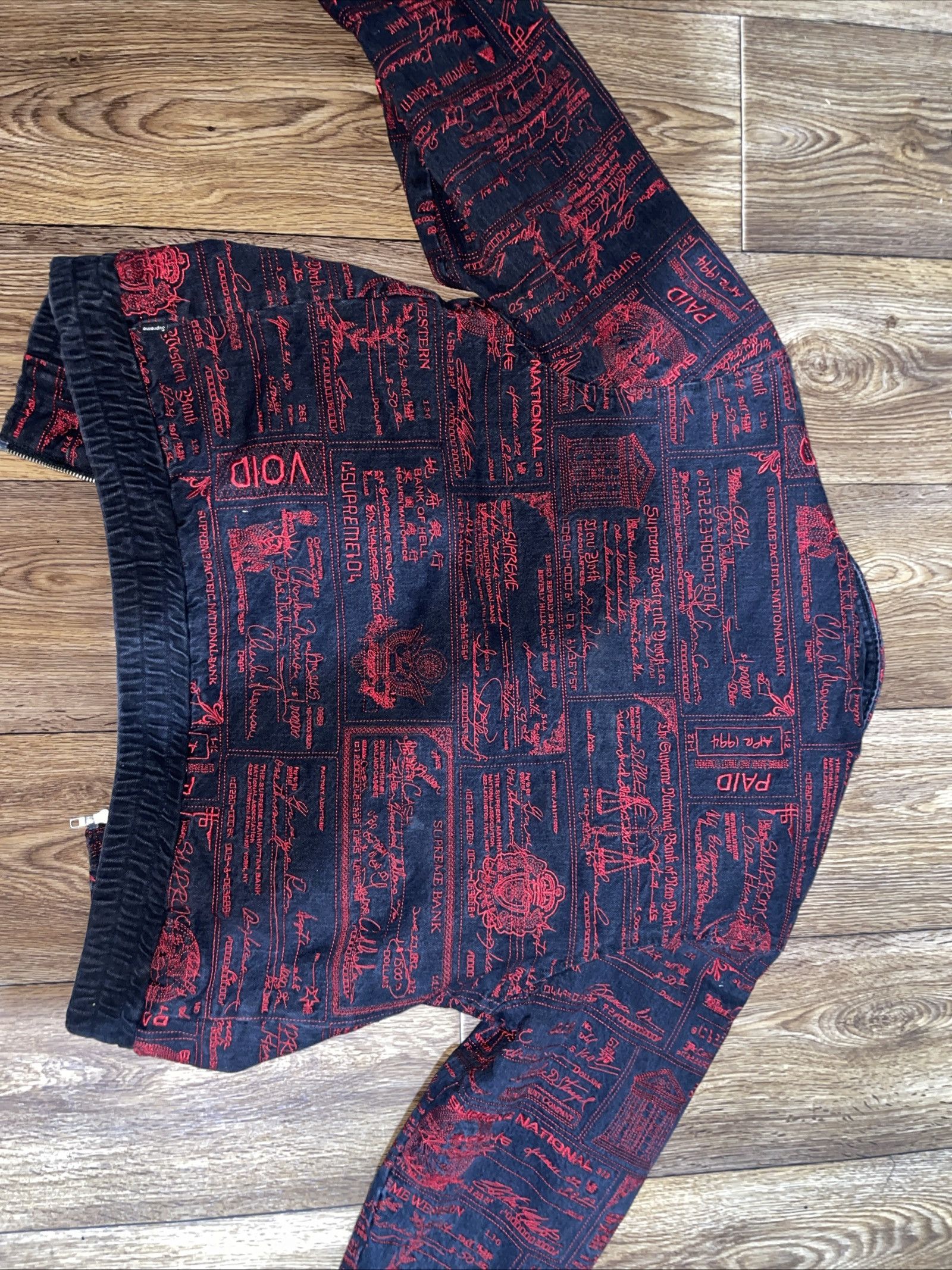 Supreme Supreme Check void embroidered denim Bomber jacket Size US M / EU 48-50 / 2 - 2 Thumbnail