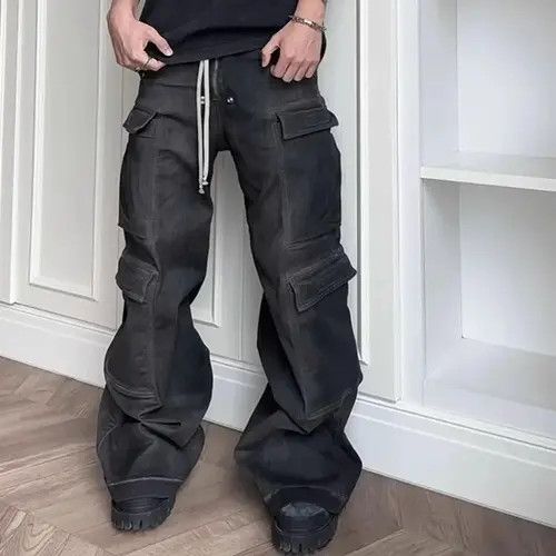 Japanese Brand × Vintage Harajuku Streetwear Pockets Baggy Jeans Size US 33 - 1 Thumbnail
