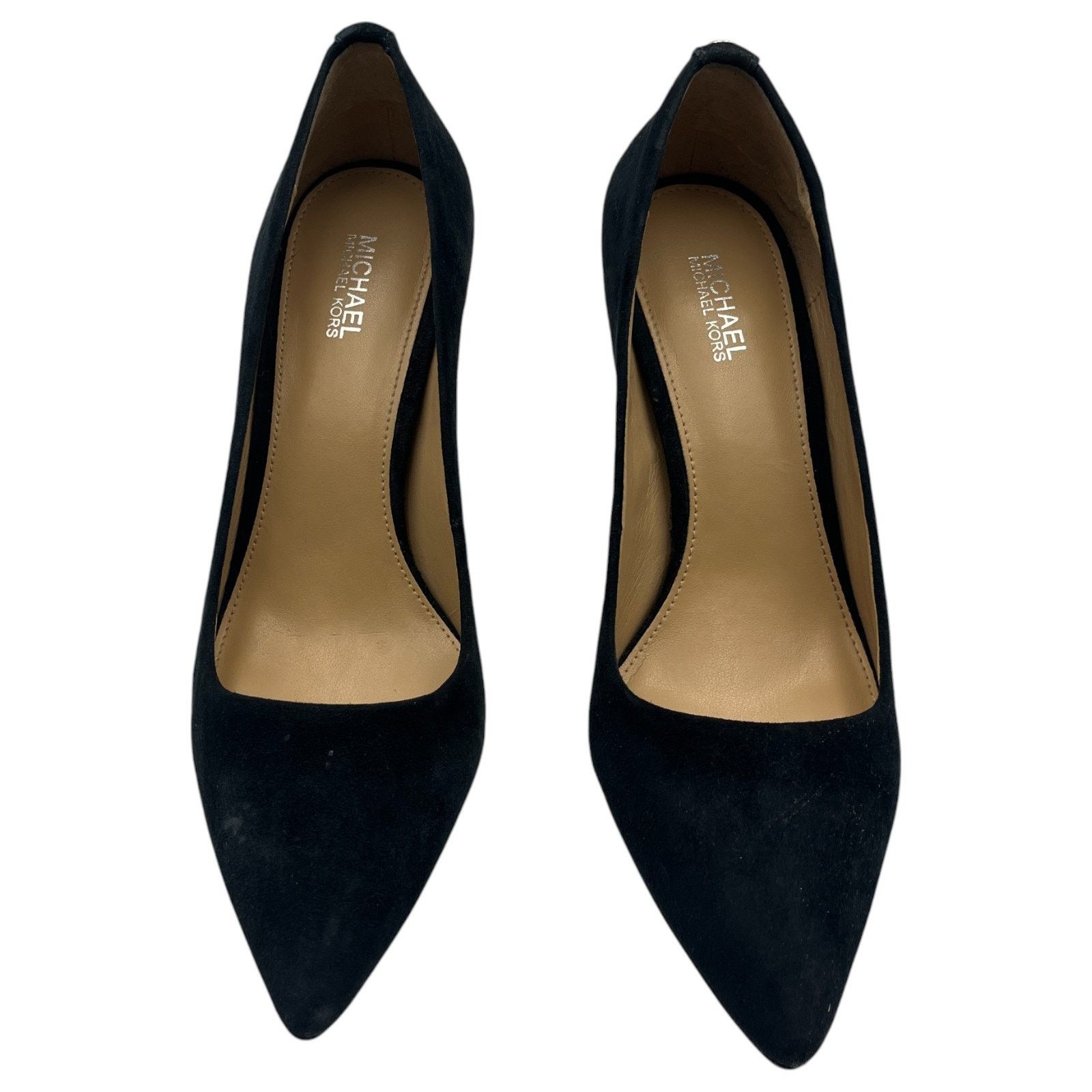 Michael Kors Michael Kors Dorothy Flex Suede Pointed Toe Pumps Navy 6.5M Size US 6.5 / IT 36.5 - 3 Thumbnail