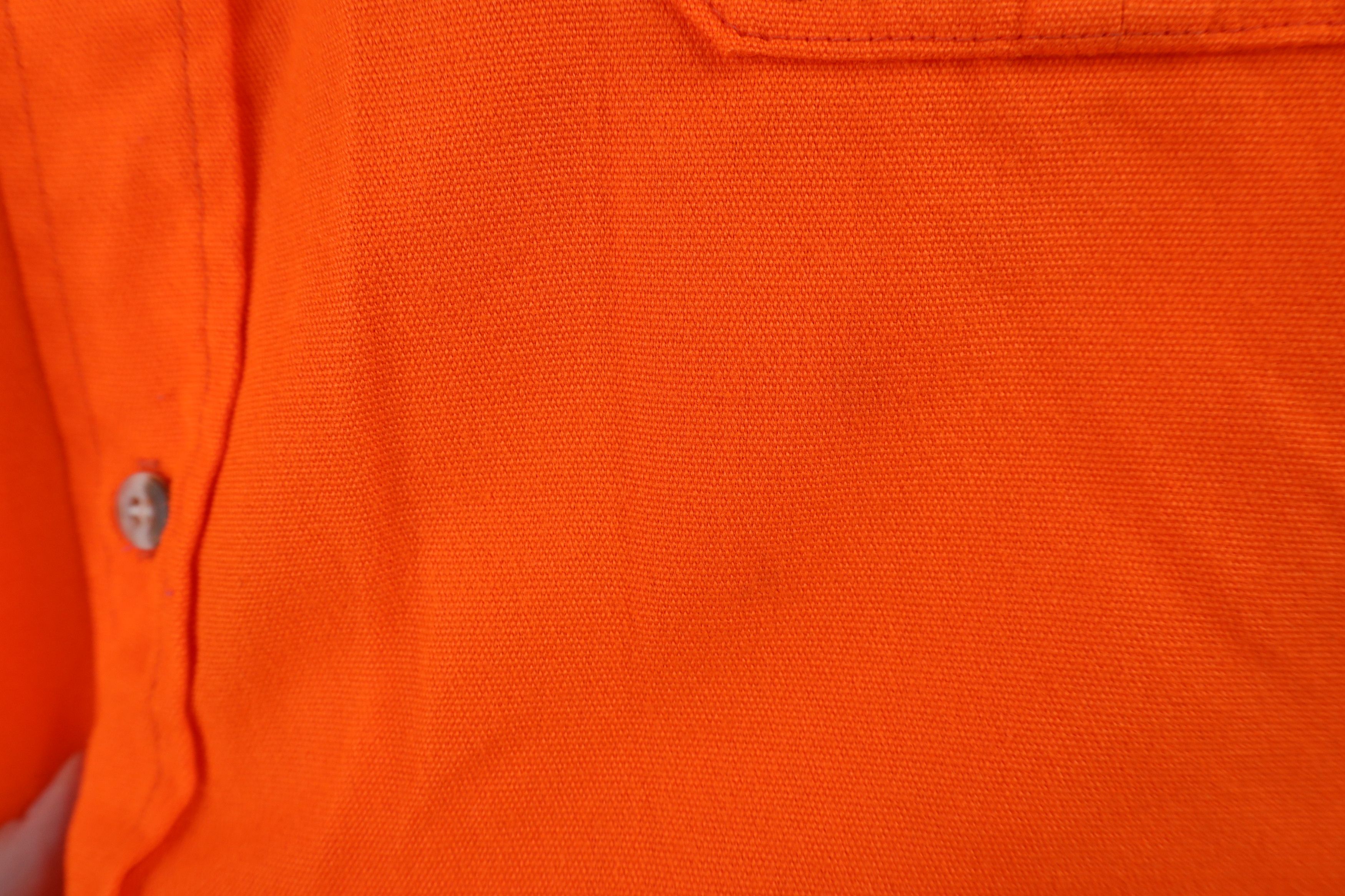 Vintage Vintage 90s Streetwear Hunting Button Shirt Blaze Orange USA Size US L / EU 52-54 / 3 - 8 Thumbnail