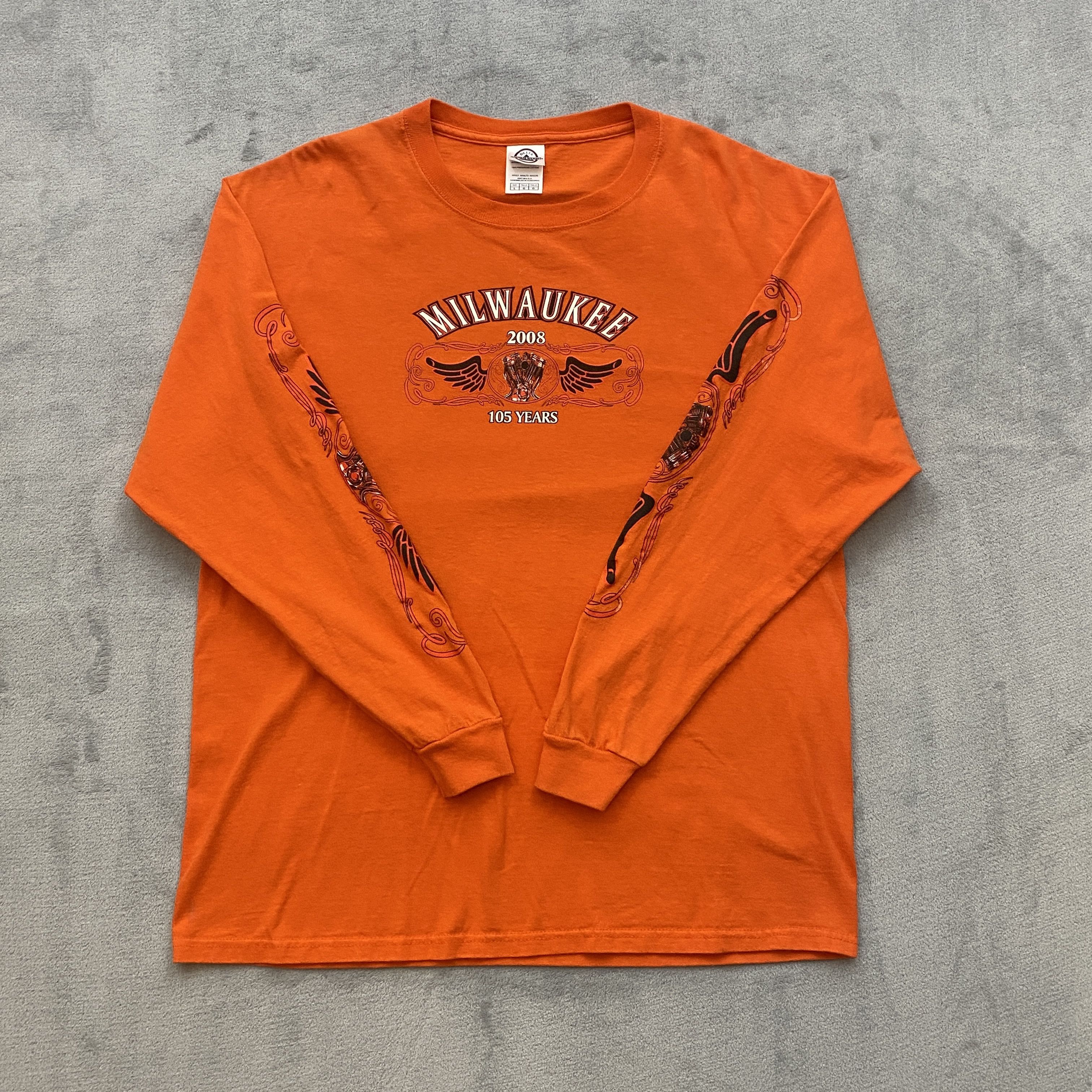 Harley Davidson × Vintage Y2K T Shirt Men Large 2009 BIKE WEEK Long Thermal Sleeve Size US L / EU 52-54 / 3 - 5 Thumbnail