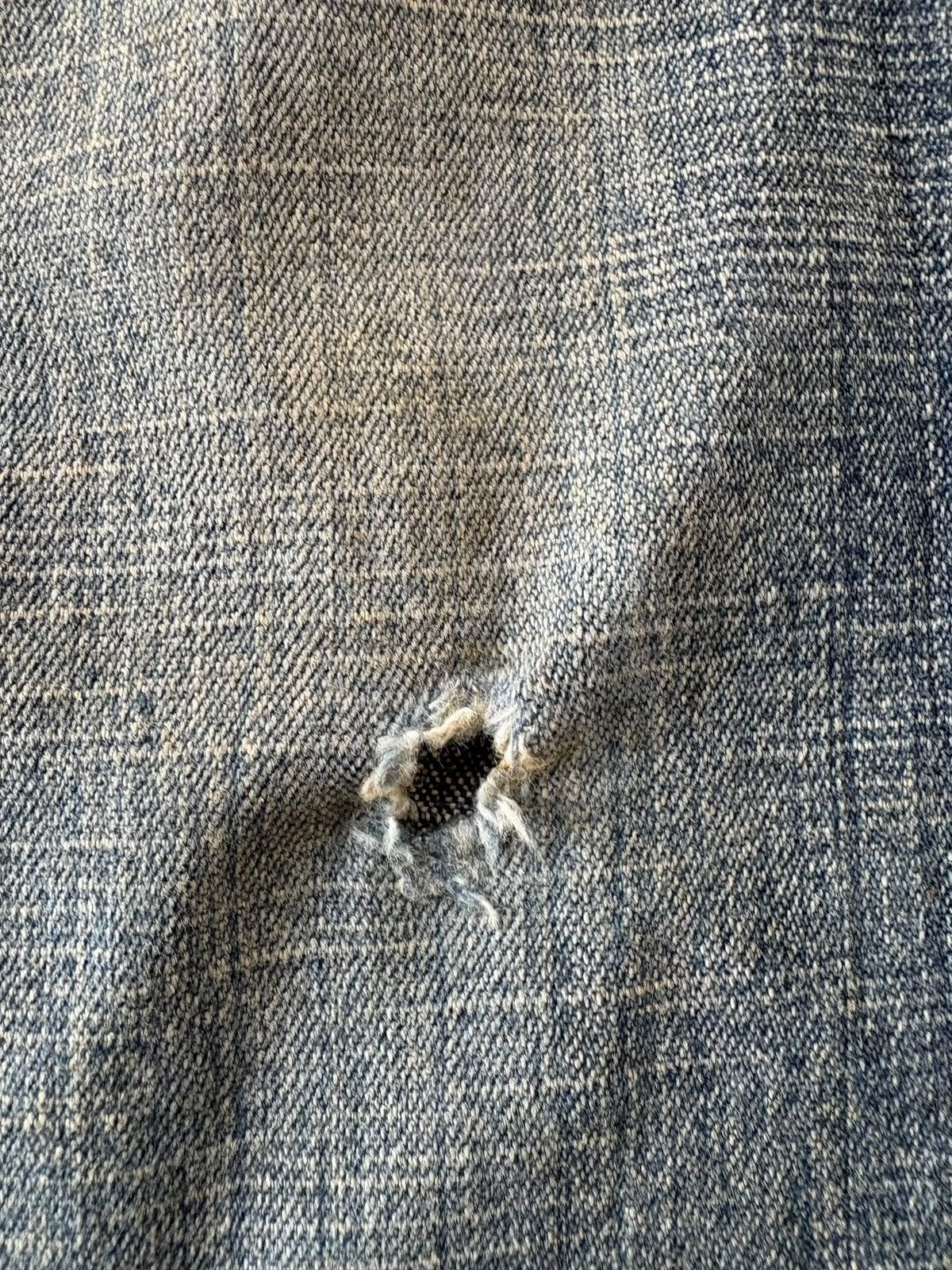 Uniqlo Vintage Uniqlo Mud Wash Distress Low Rise Flare Jeans Size 29" - 3 Thumbnail
