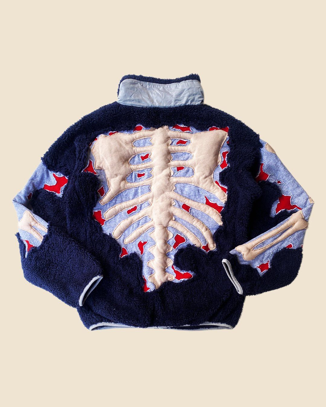 Handmade × Nike 1 OF 1 REWORKED NIKE 3D SKELETON SHERPA JACKET SIZE S Size US S / EU 44-46 / 1 - 5 Thumbnail