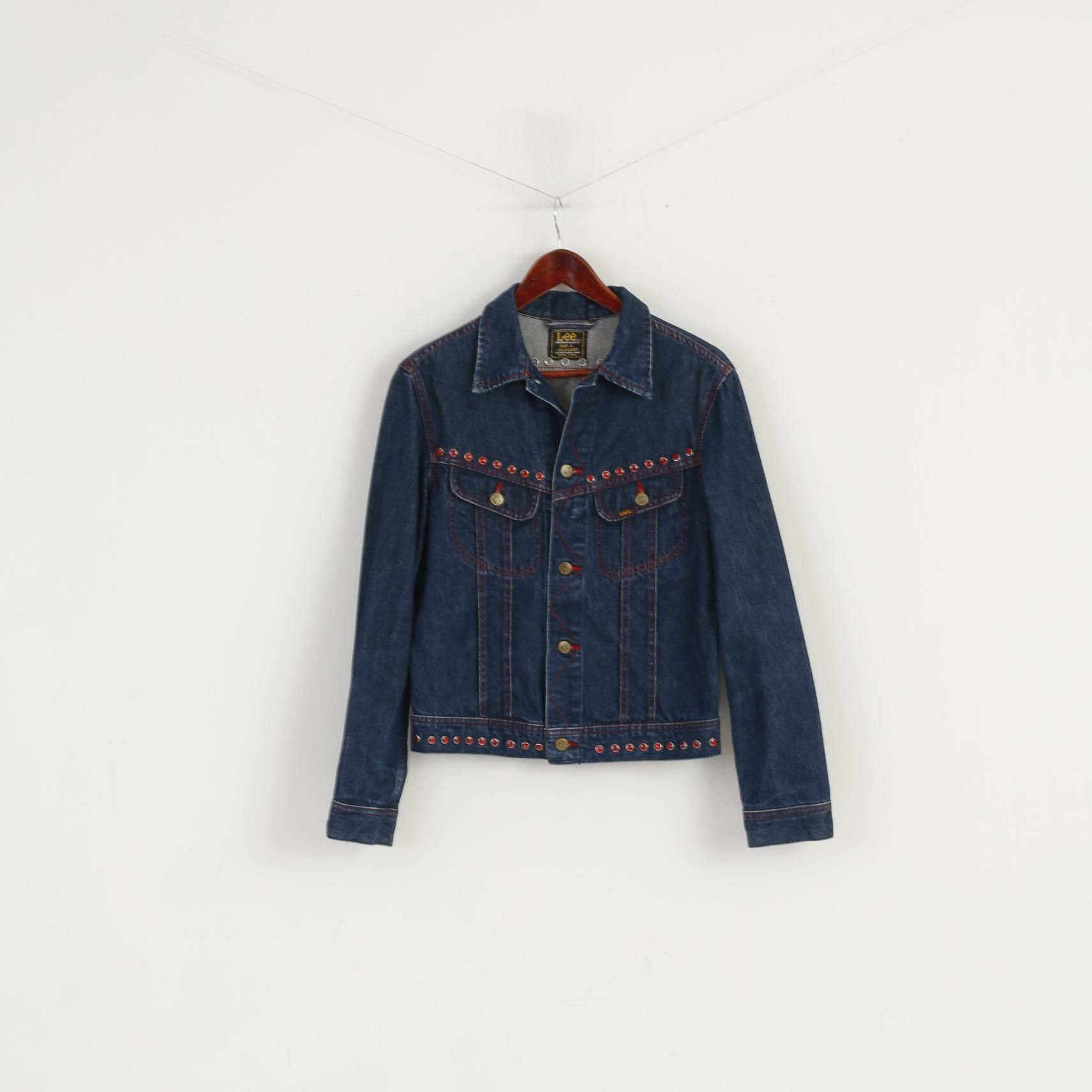 Lee Lee Premium Quality Women L (M) Denim Jacket navy Jeans 2582 Size L / US 10 / IT 46 - 2 Thumbnail