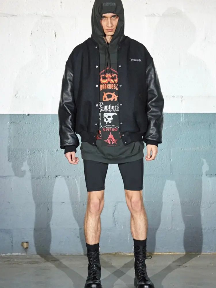 Vetements Vetements Vetements 20AW Runway Wool Leather Sleeves Jacke Size US XS / EU 42 / 0 - 7 Thumbnail