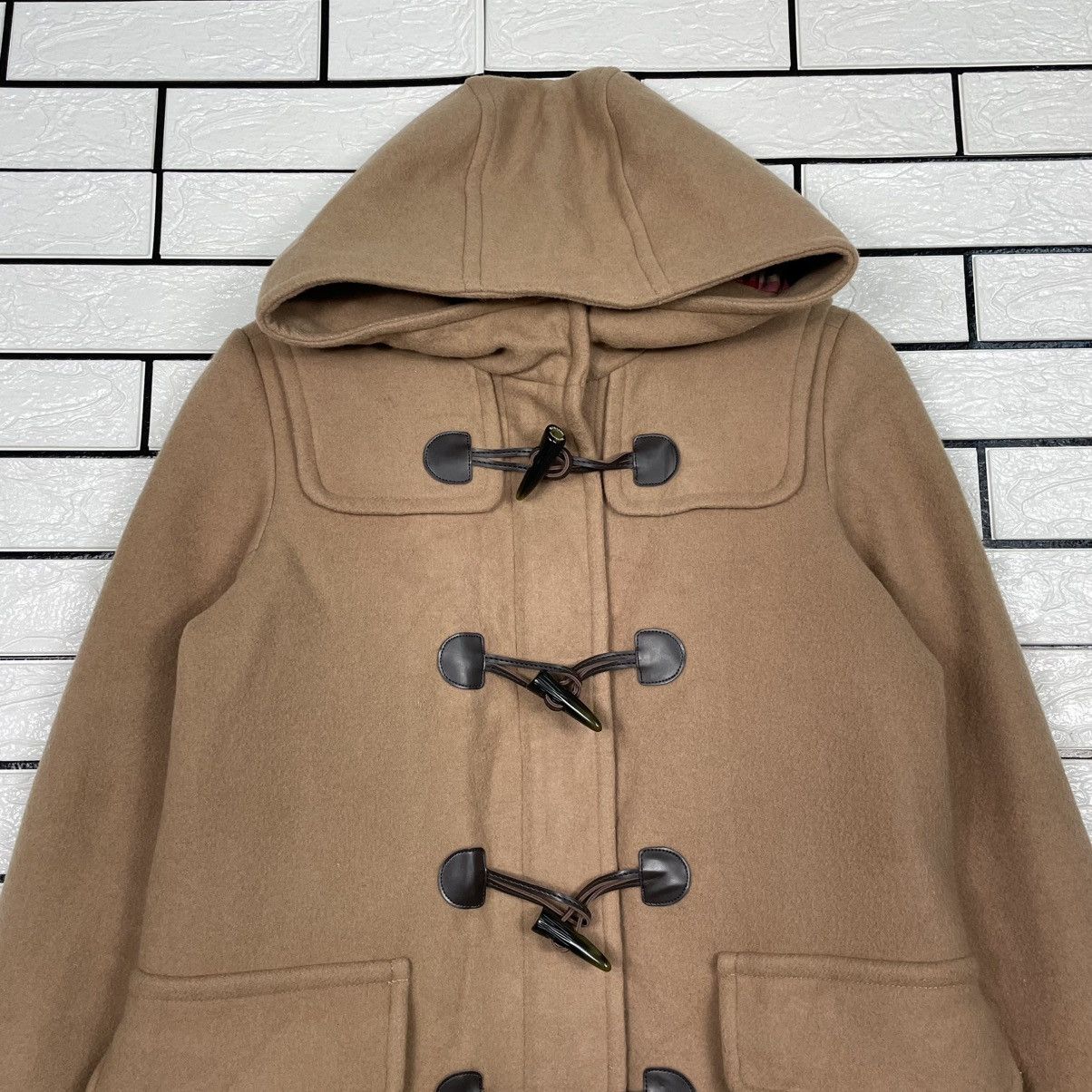 Japanese Brand Crestbridge Blue Label Brown Duffle Coat Size S / US 4 / IT 40 - 2 Thumbnail