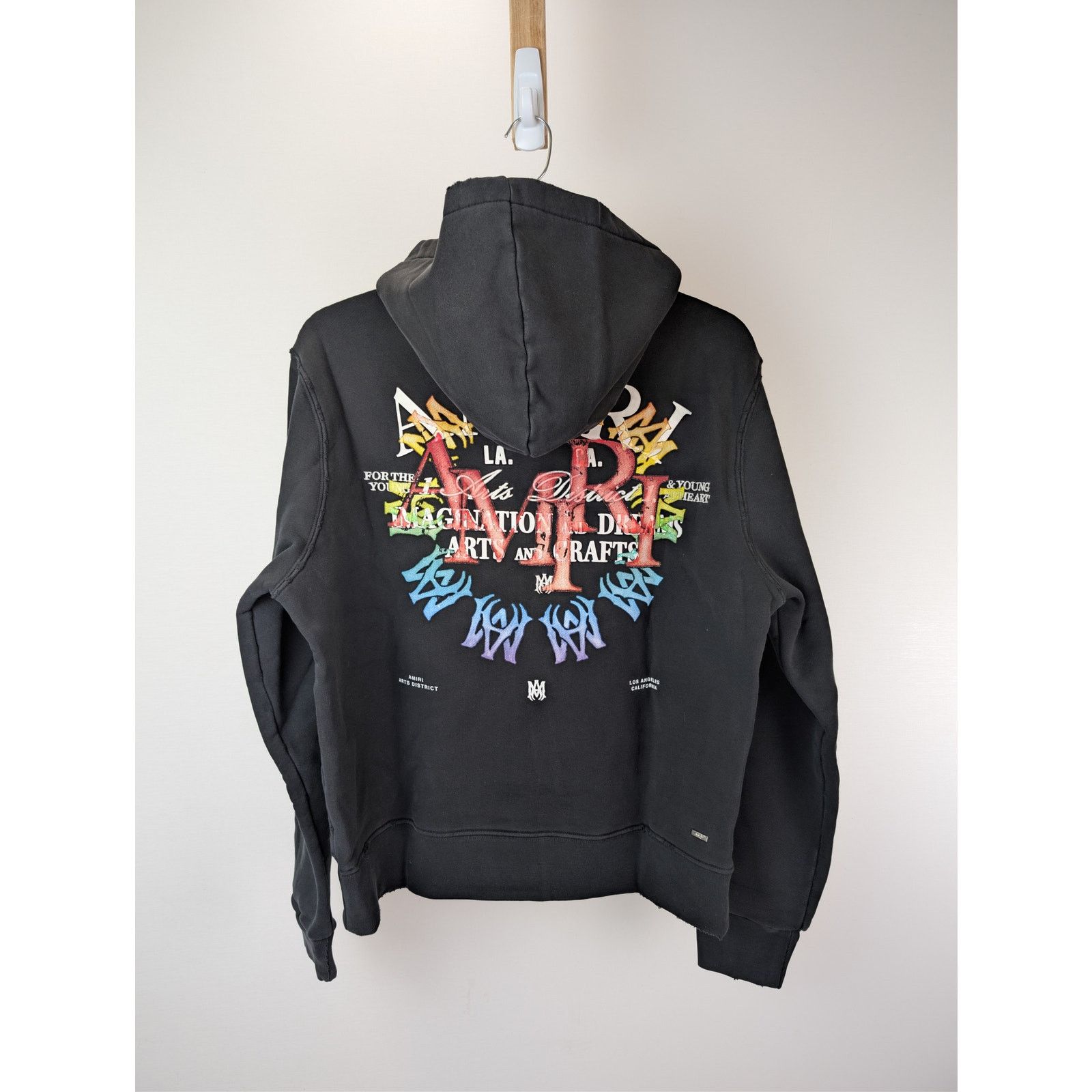 Amiri o1rshd1 Stacked Amiri Circle Logo Arts Hoodie in Black Size US M / EU 48-50 / 2 - 10 Thumbnail