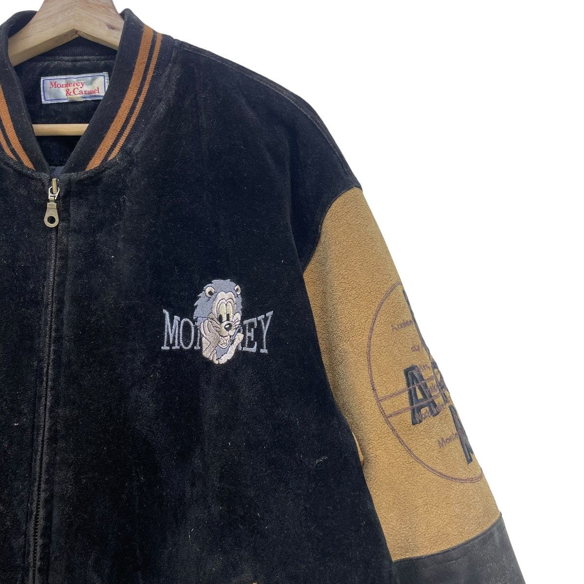 Japanese Brand × Vintage Japanese Brand Monterey And Carmel Colour Block Varsity Size US L / EU 52-54 / 3 - 5 Thumbnail