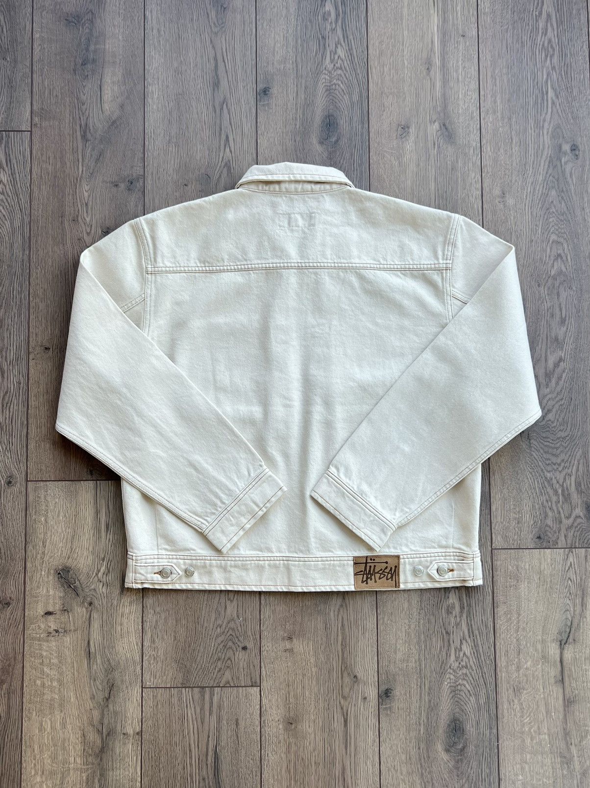 Stussy Stussy Denim Work Jacket Natural Large Size US L / EU 52-54 / 3 - 4 Thumbnail