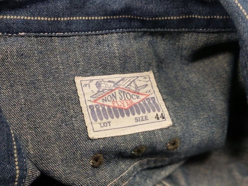 Japanese Brand Non Stock Flyer Japan Wabash Vent Hole Vintage Work Shirt Size US L / EU 52-54 / 3 - 18 Thumbnail