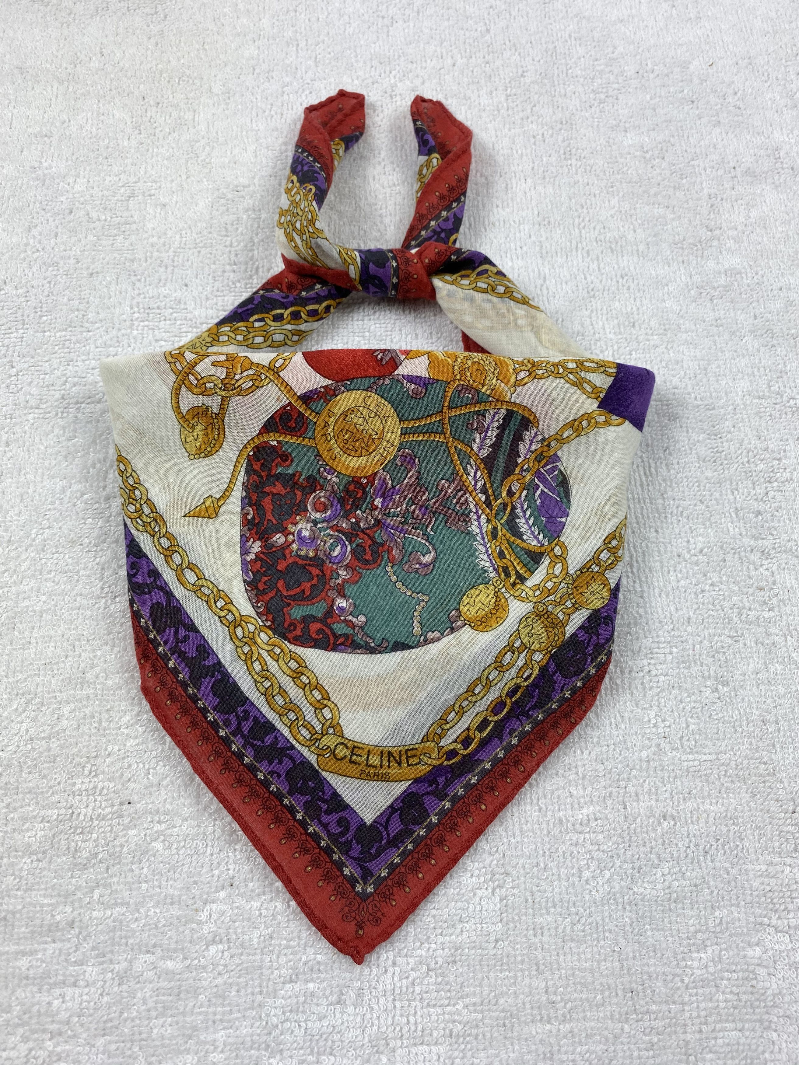 Celine × Vintage Celine Handkerchief / Bandana / Neckerchief Size ONE SIZE - 1 Thumbnail