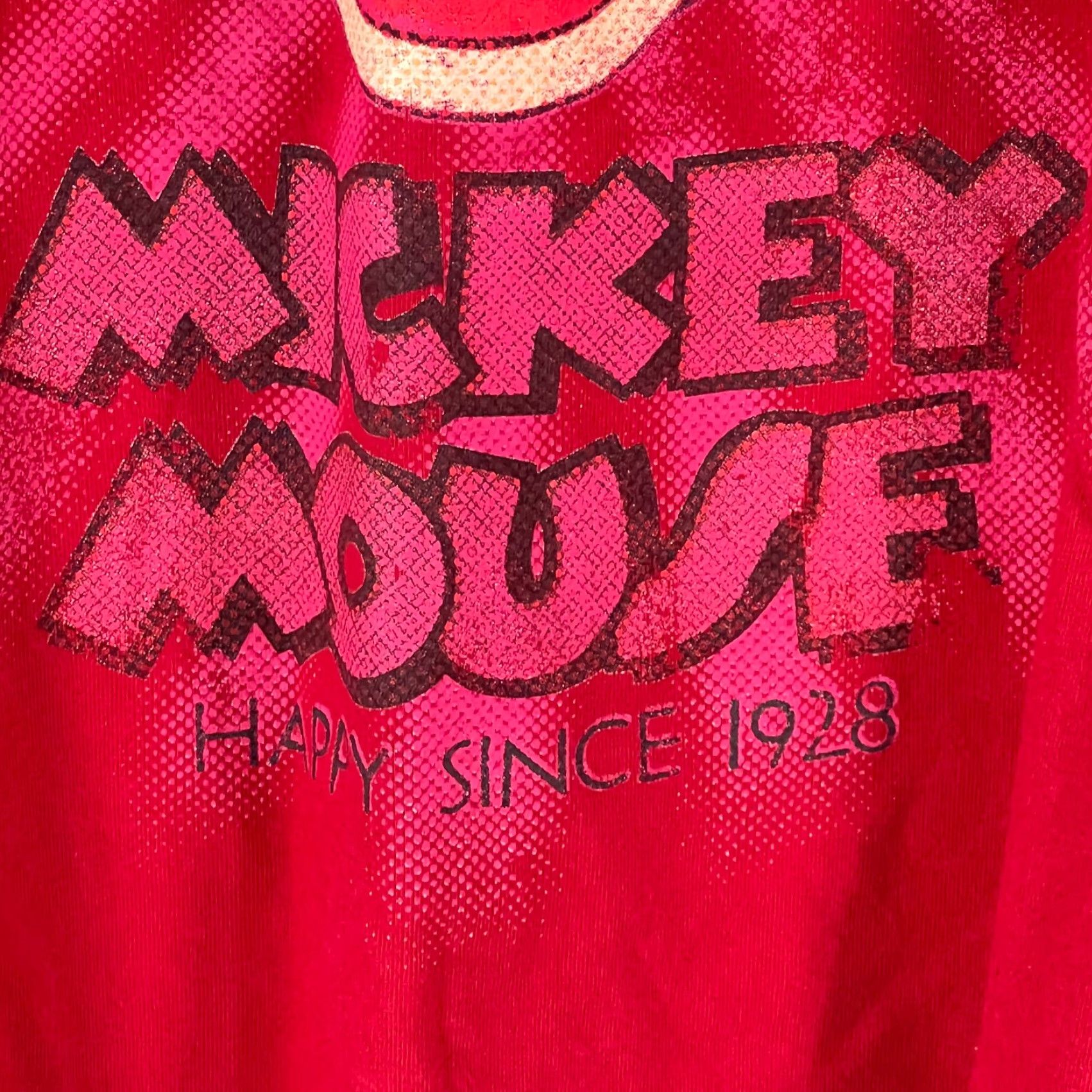Disney Disney Mickey Mouse Graphic Red T-Shirt Womens Small Shirt Size S / US 4 / IT 40 - 4 Thumbnail