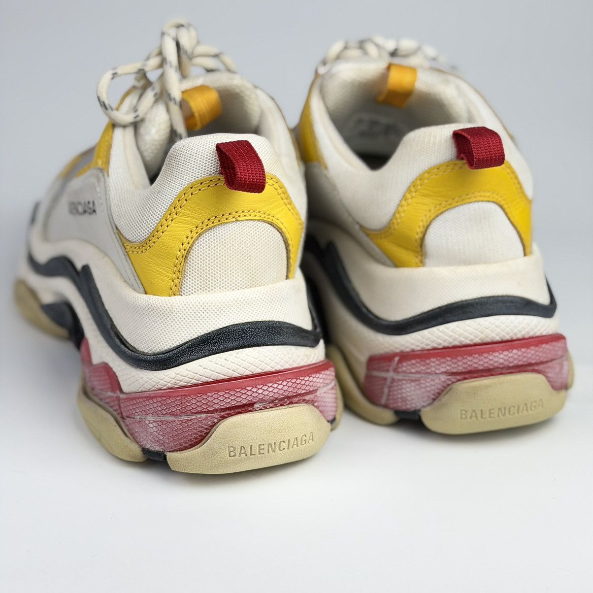 Balenciaga Balenciaga Triple S White Yellow Red Size US 7 / EU 40 - 10 Thumbnail