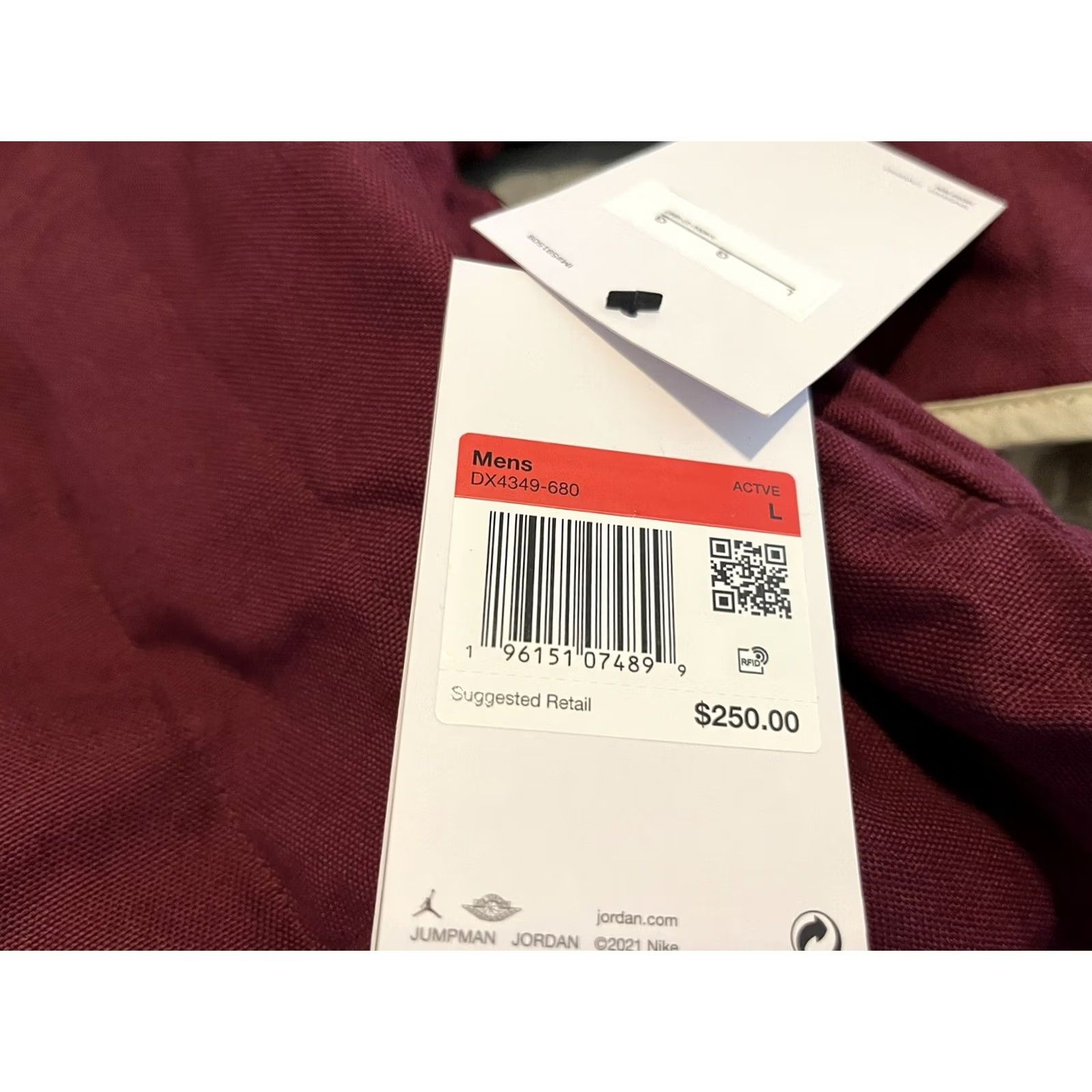 Nike VINTAGE Nike Air Jordan Flight Heritage Reversible Jacket DX4349-680 Mens Large NWT 50 Size US L / EU 52-54 / 3 - 5 Thumbnail