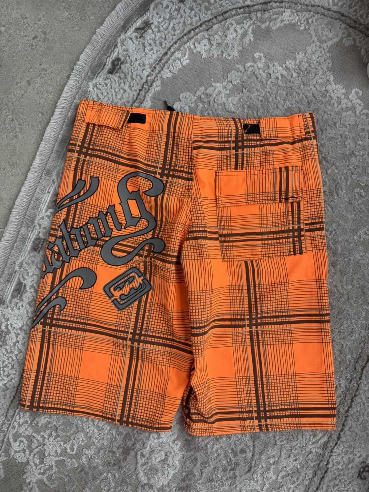 Billabong Billabong Vintage Plaid Board Shorts - Orange/Brown Size US 34 / EU 50 - 8 Thumbnail