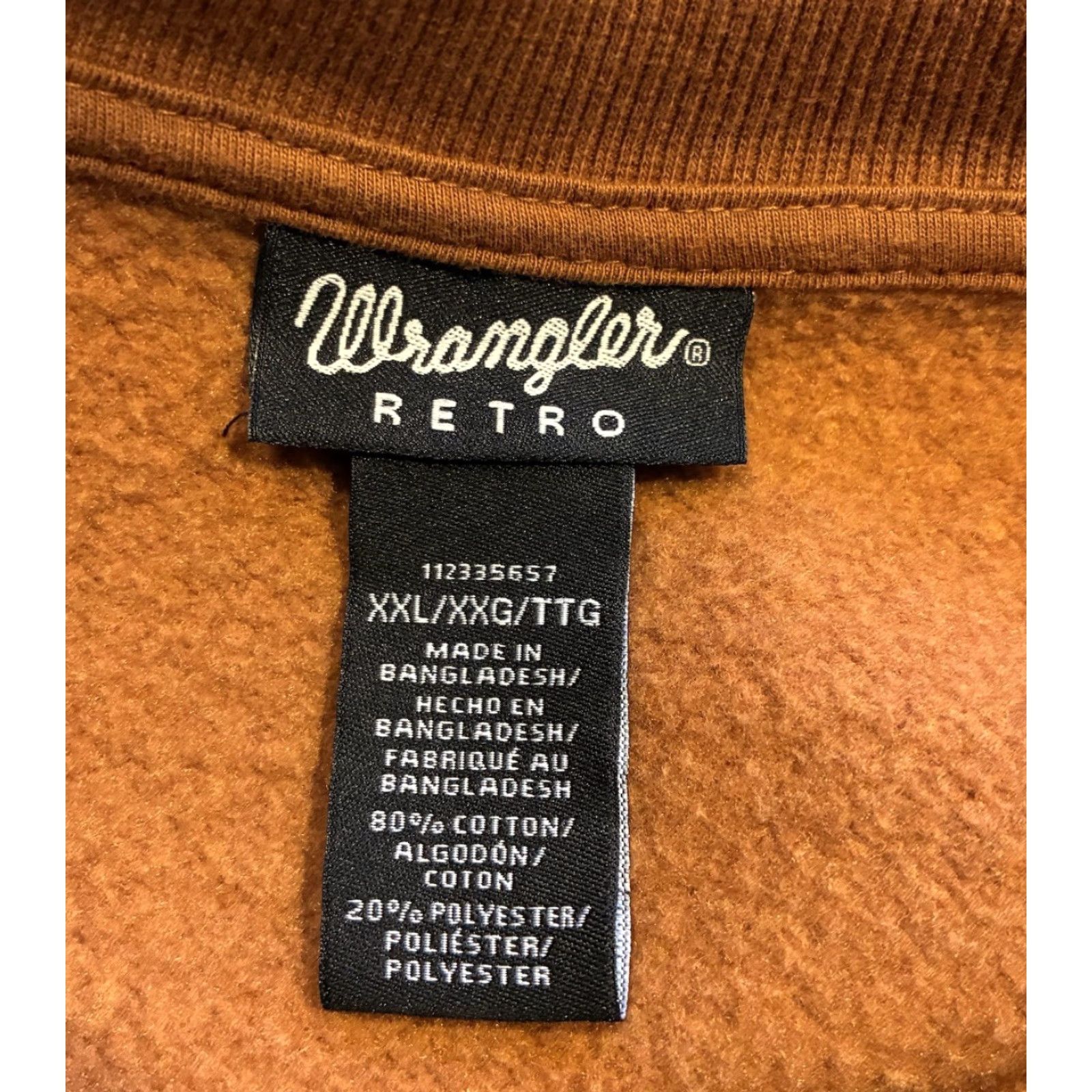 Wrangler Wrangler Retro Long Live Cowboys Crewneck Sweatshirt 2XL Beige Raglan Sleeve Oversized Pullover Women Casual Winter Vintage: No Size XXL / US 16-18 / IT 52-54 - 4 Thumbnail